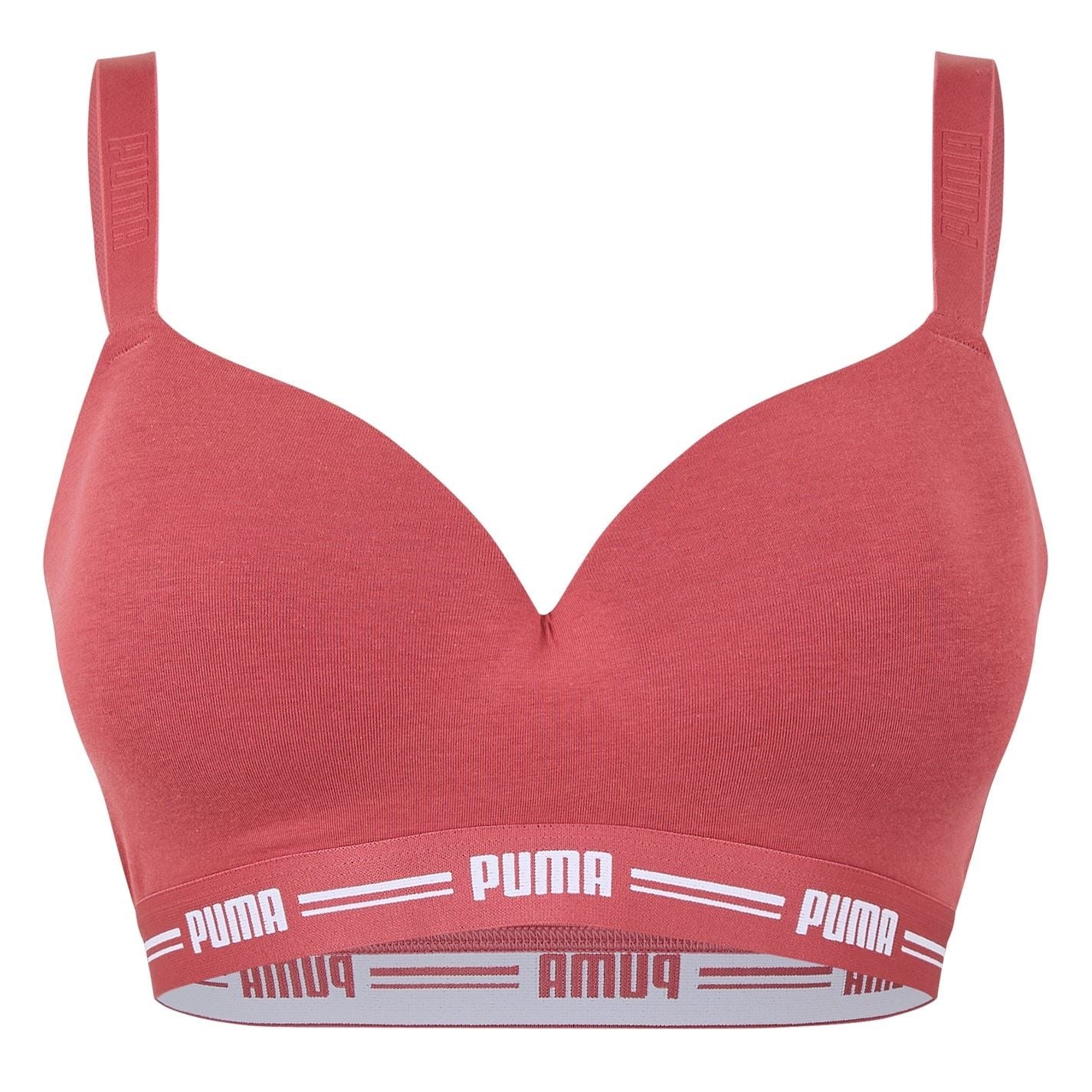 Puma V-Neck Snug Fit Cropped Bra