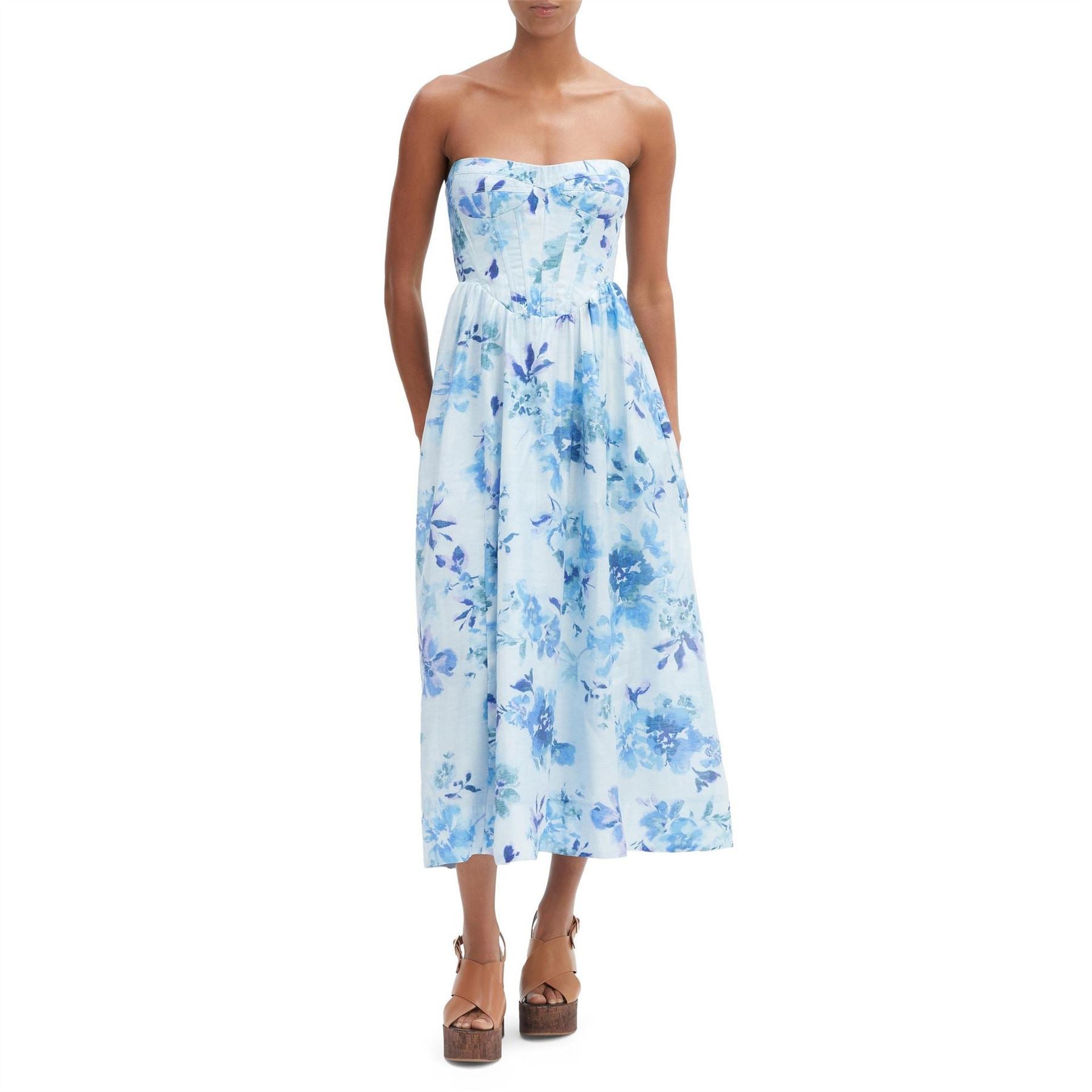 Bardot Lola Sleeveless Midi A-Line Dress