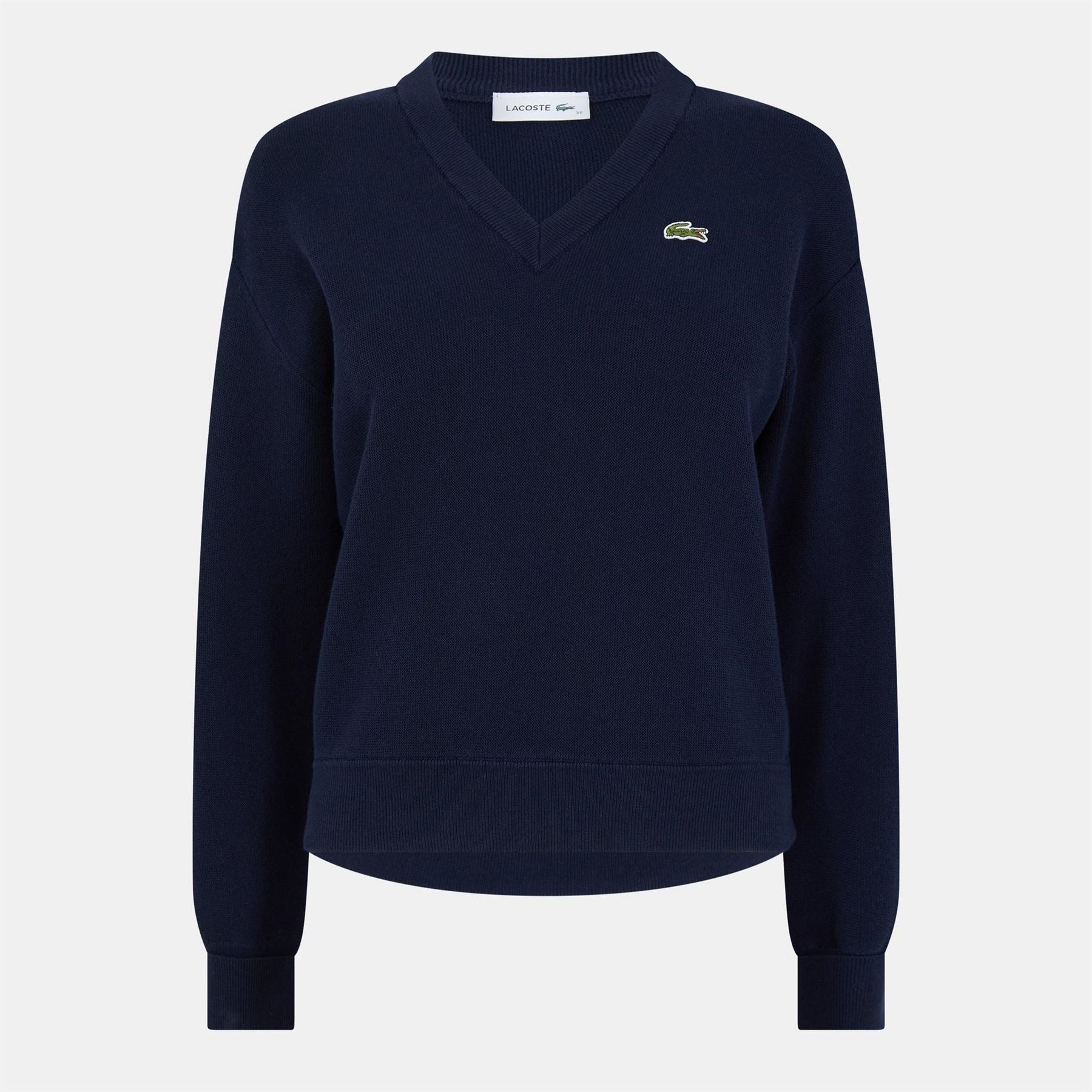 Lacoste V-Neck Regular Fit Long Sleeve Sweater
