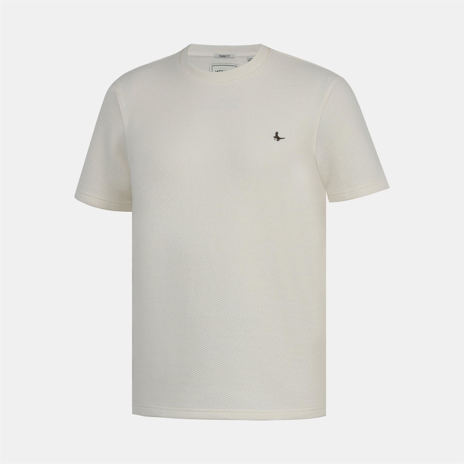 Jack Wills Jw Bubble Texture Cotton Short Sleeve Crew Neck Oversized T-Shirt
