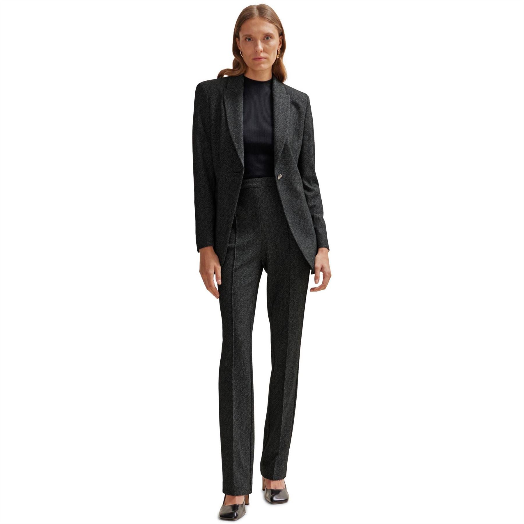 Boss Slim Fit Textured Slim Cut Trousers