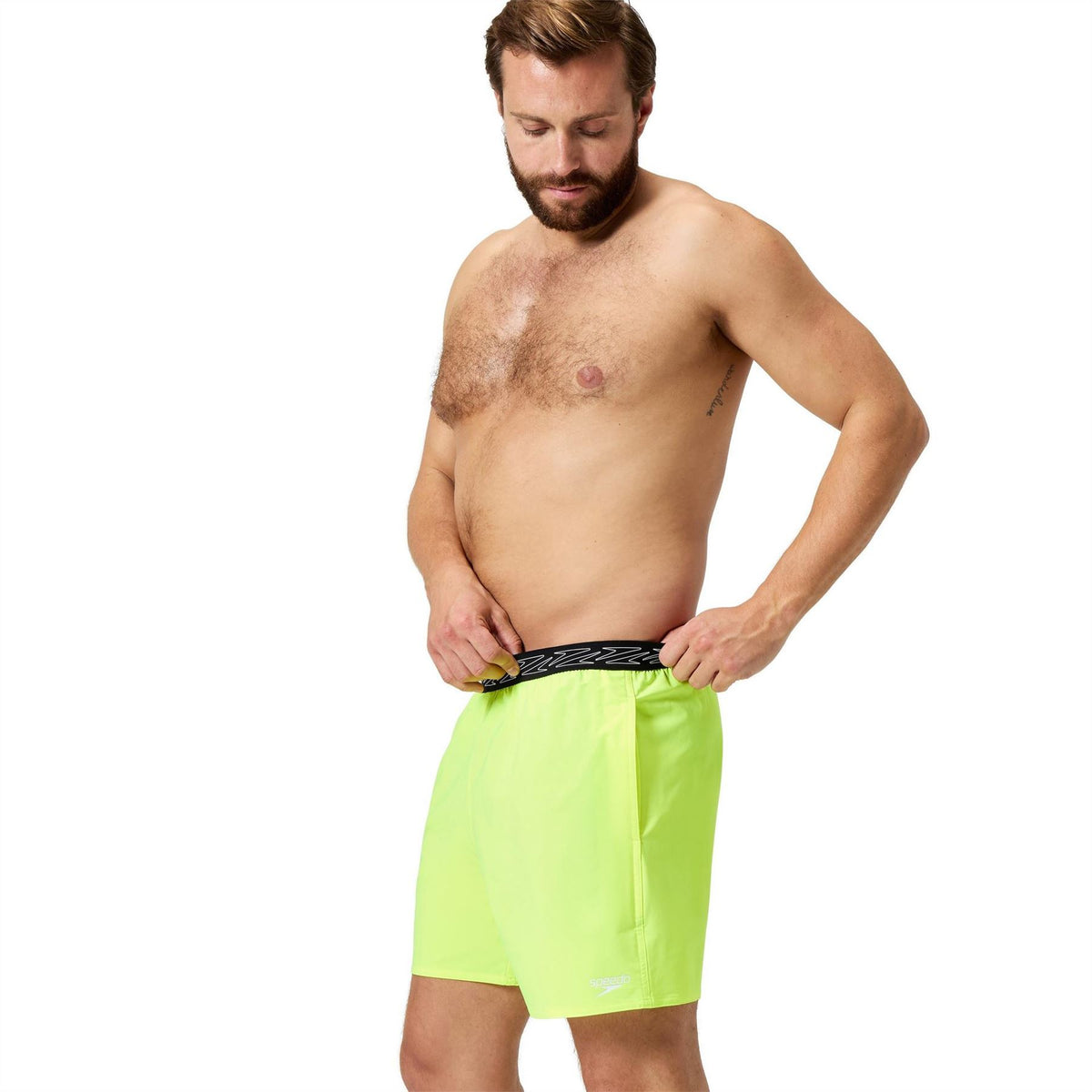 Speedo Hyperboom Band Logo Print Swimming Trunks