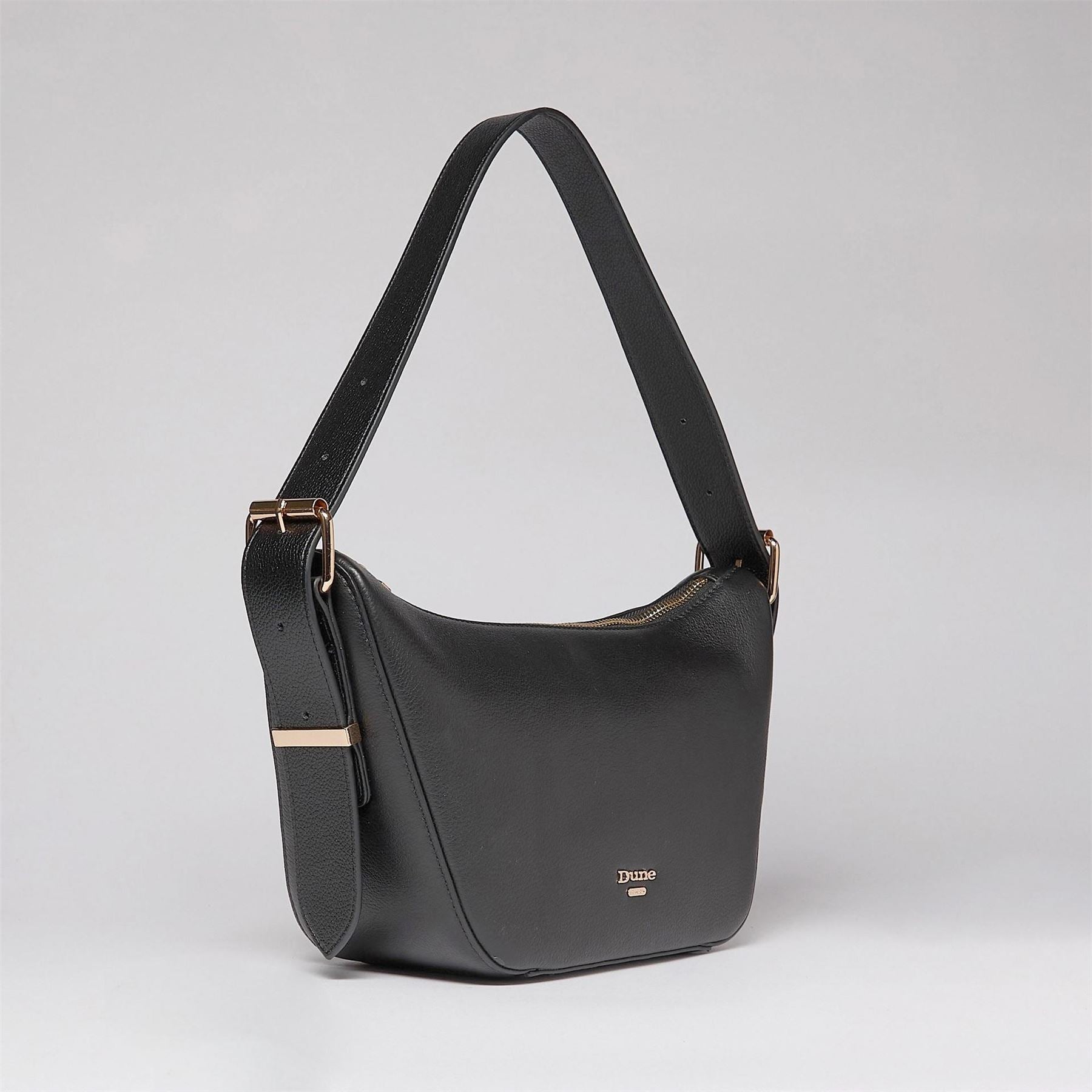 Dune London Delicately Crescent Shape Hobo Bag with Gold Tone Hardware