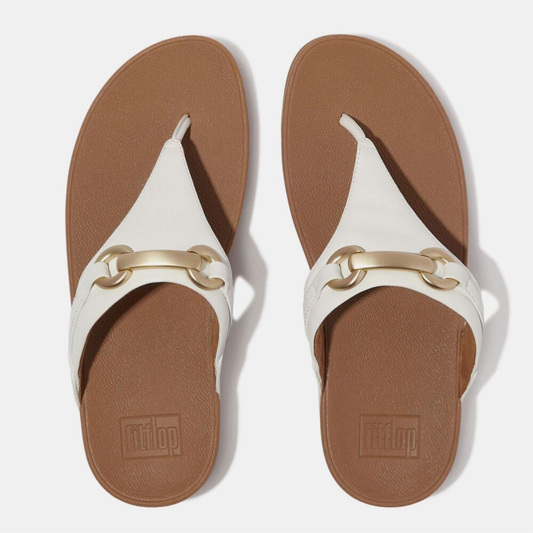 FitFlop Chunky Snaffle Leather Toe Post Sandals
