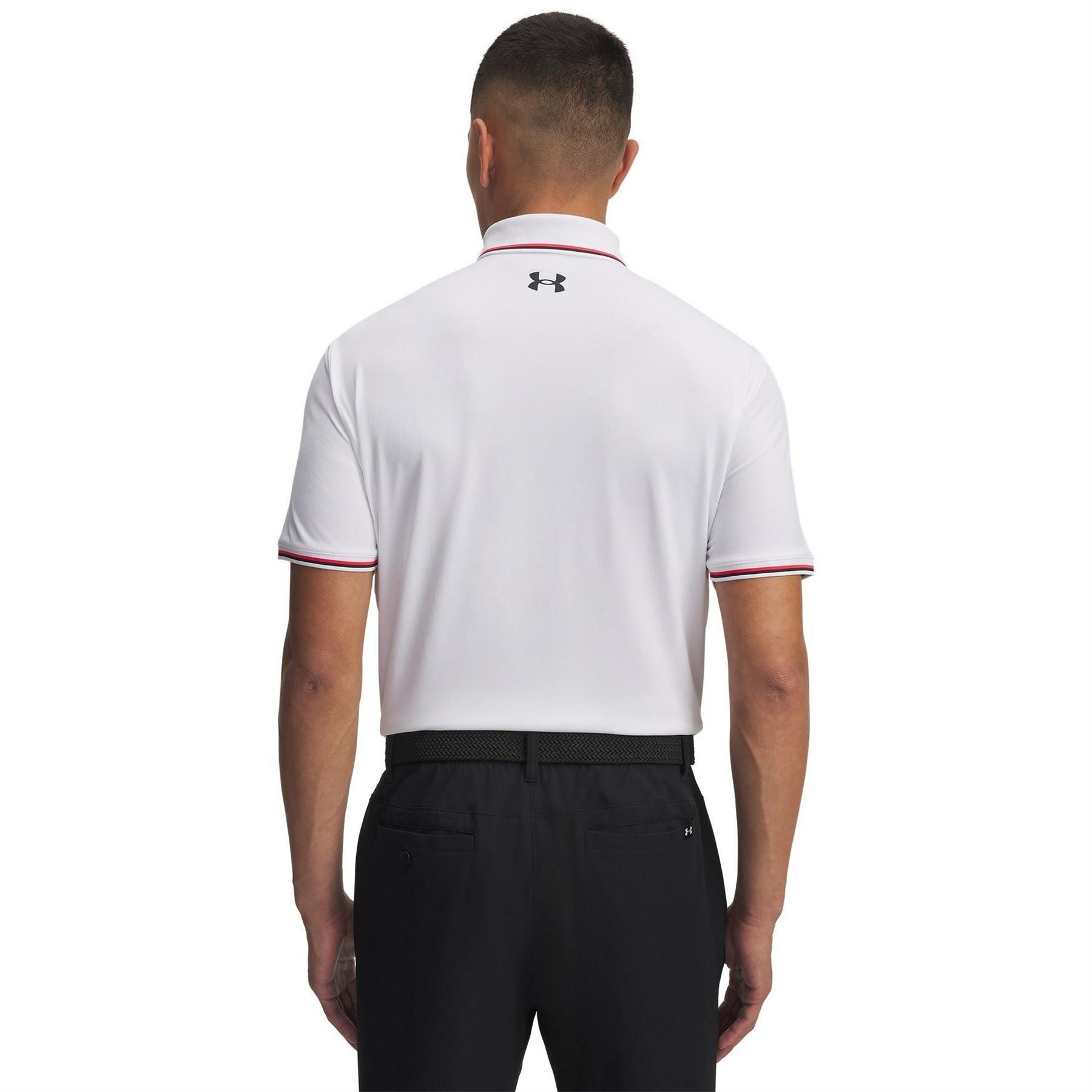 Under Armour Ribbed Collared Short Sleeve Polo Shirt
