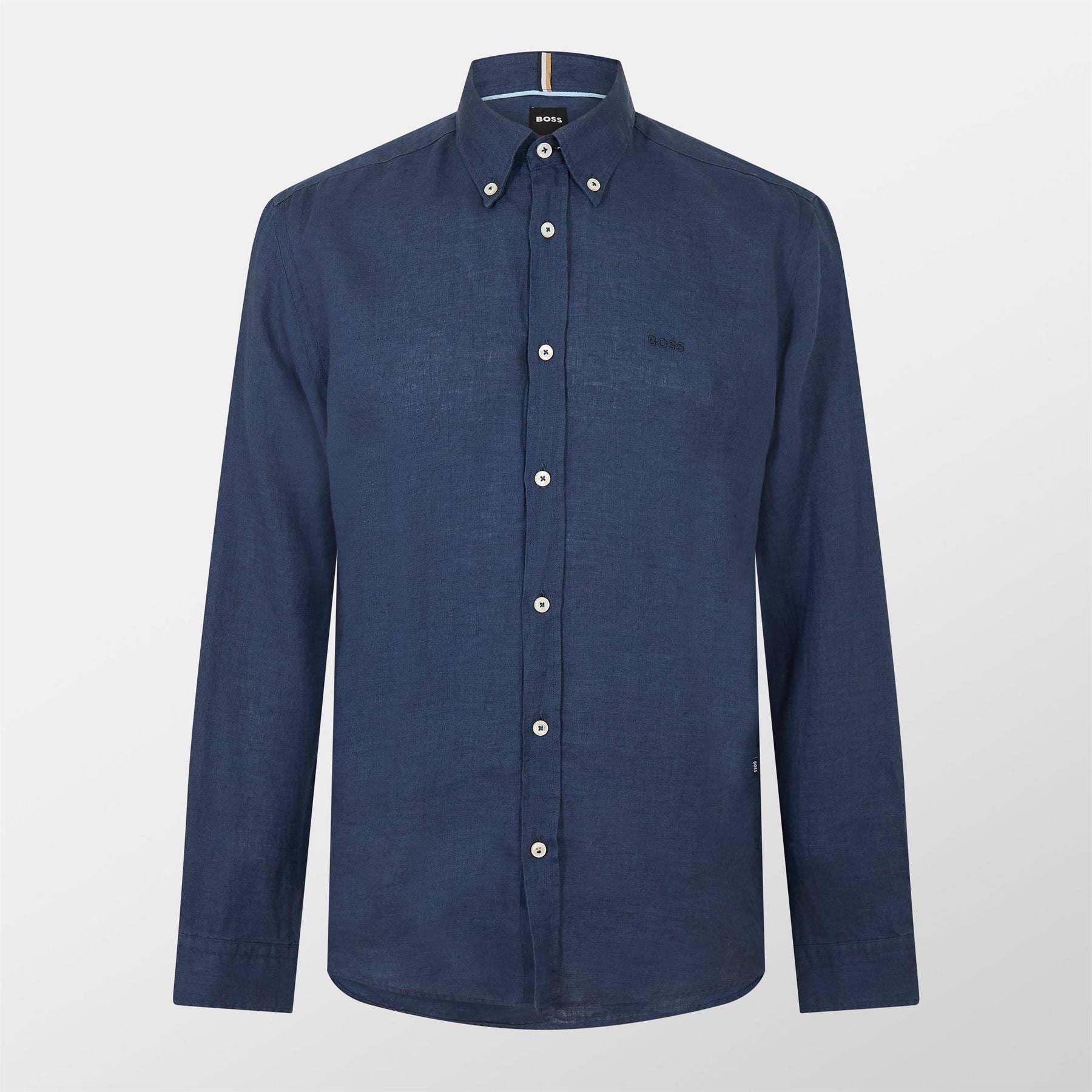 Boss Liam Regular Fit Cuff Sleeve Point Collar Shirt
