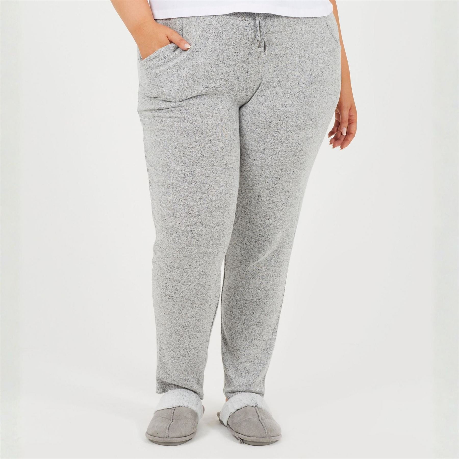 Brave Soul Womens Plus Size Soft Touch Trousers With Drawstring