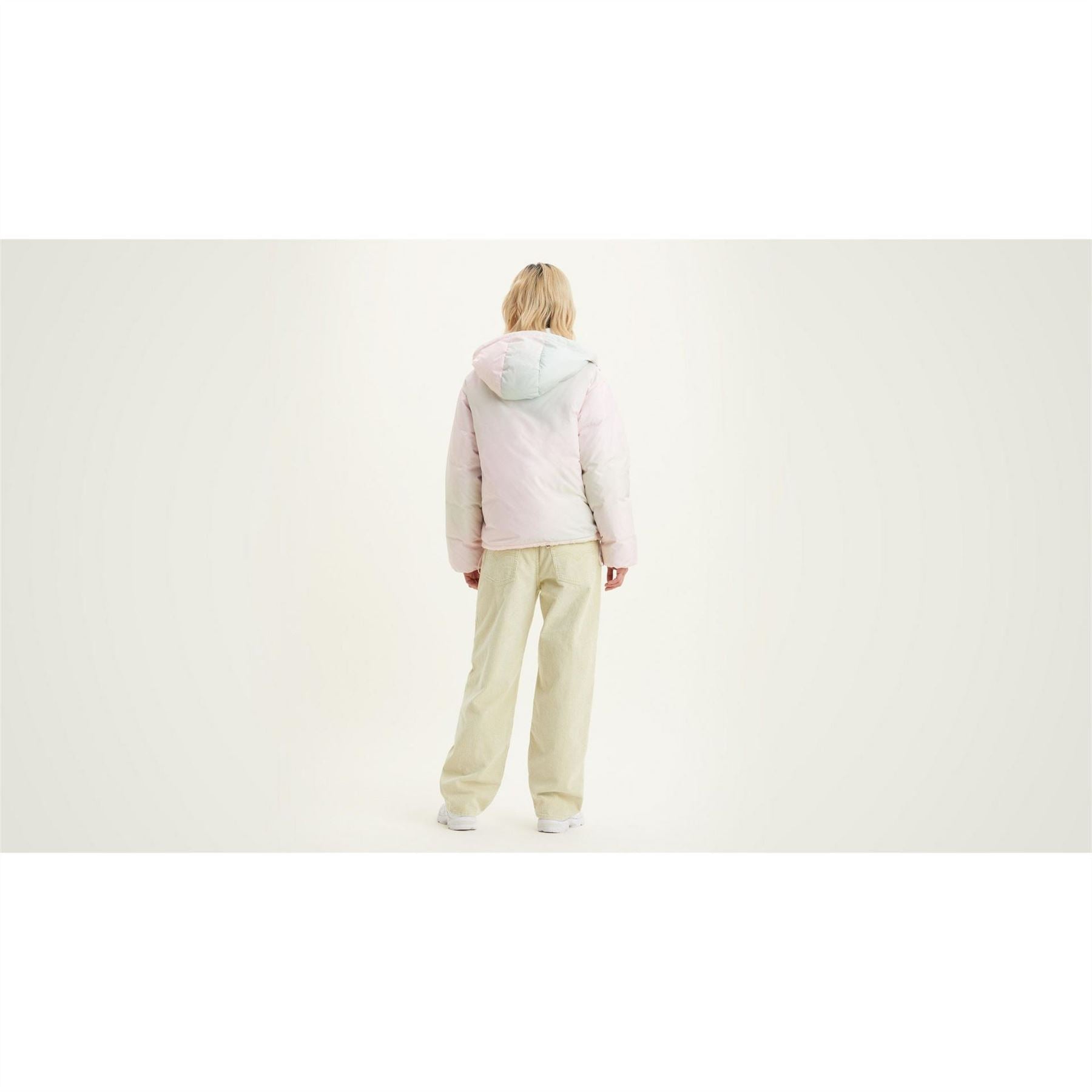 Levis Levis Cropped Hooded Long Sleeve Down Short Puffer Jacket