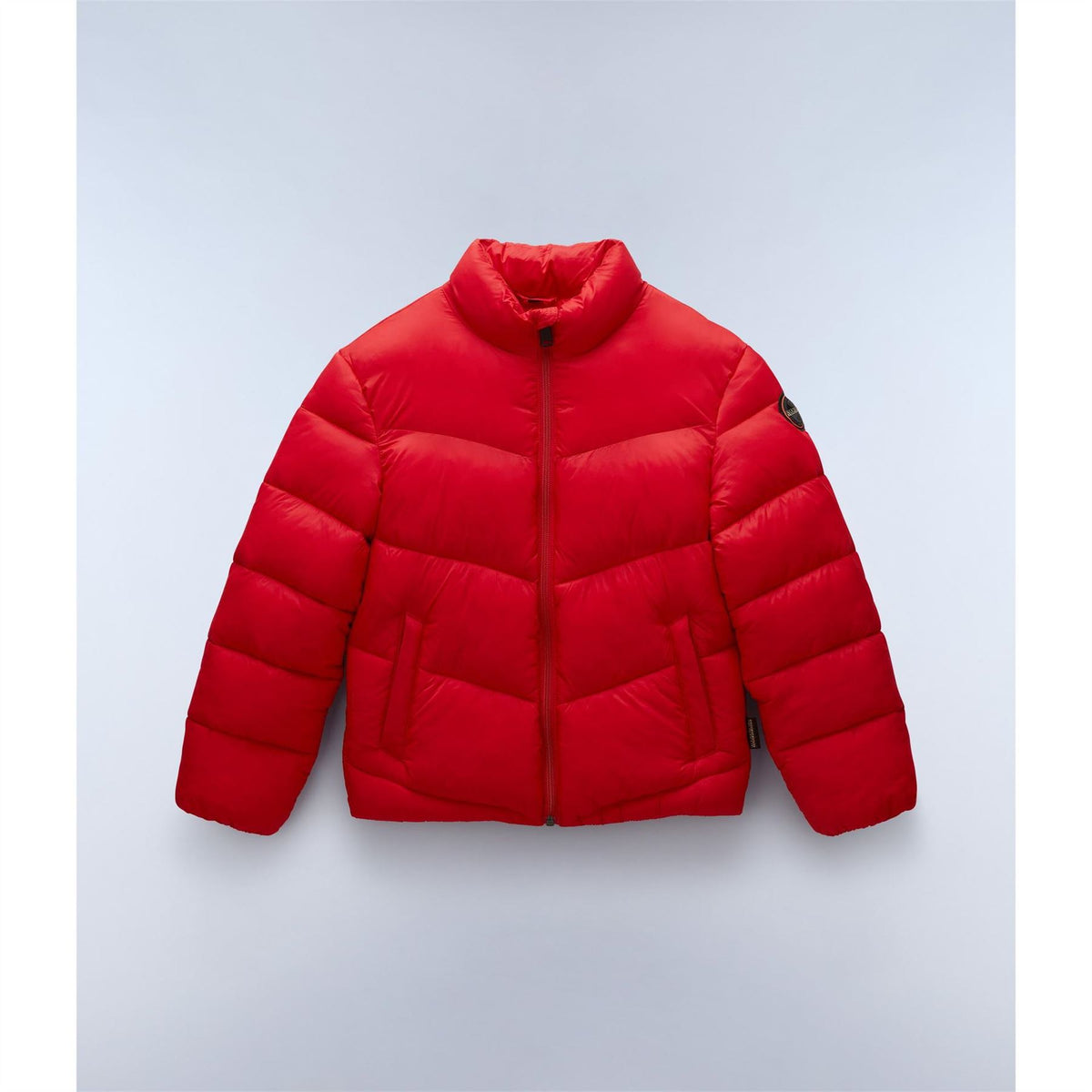Napapijri Solid Patterned High Neck Puffer Coat