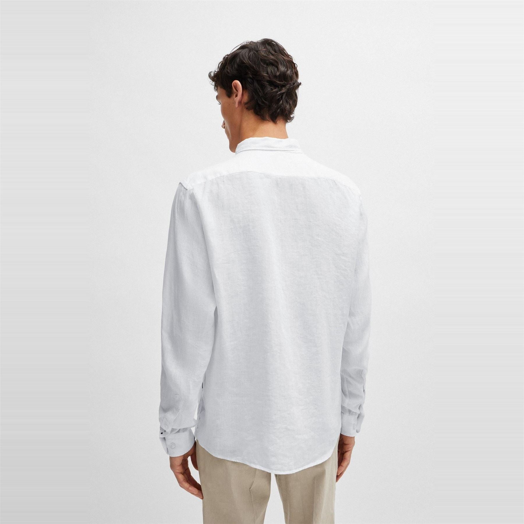 Boss Liam Collared Neck Button Down Long Sleeve Shirt