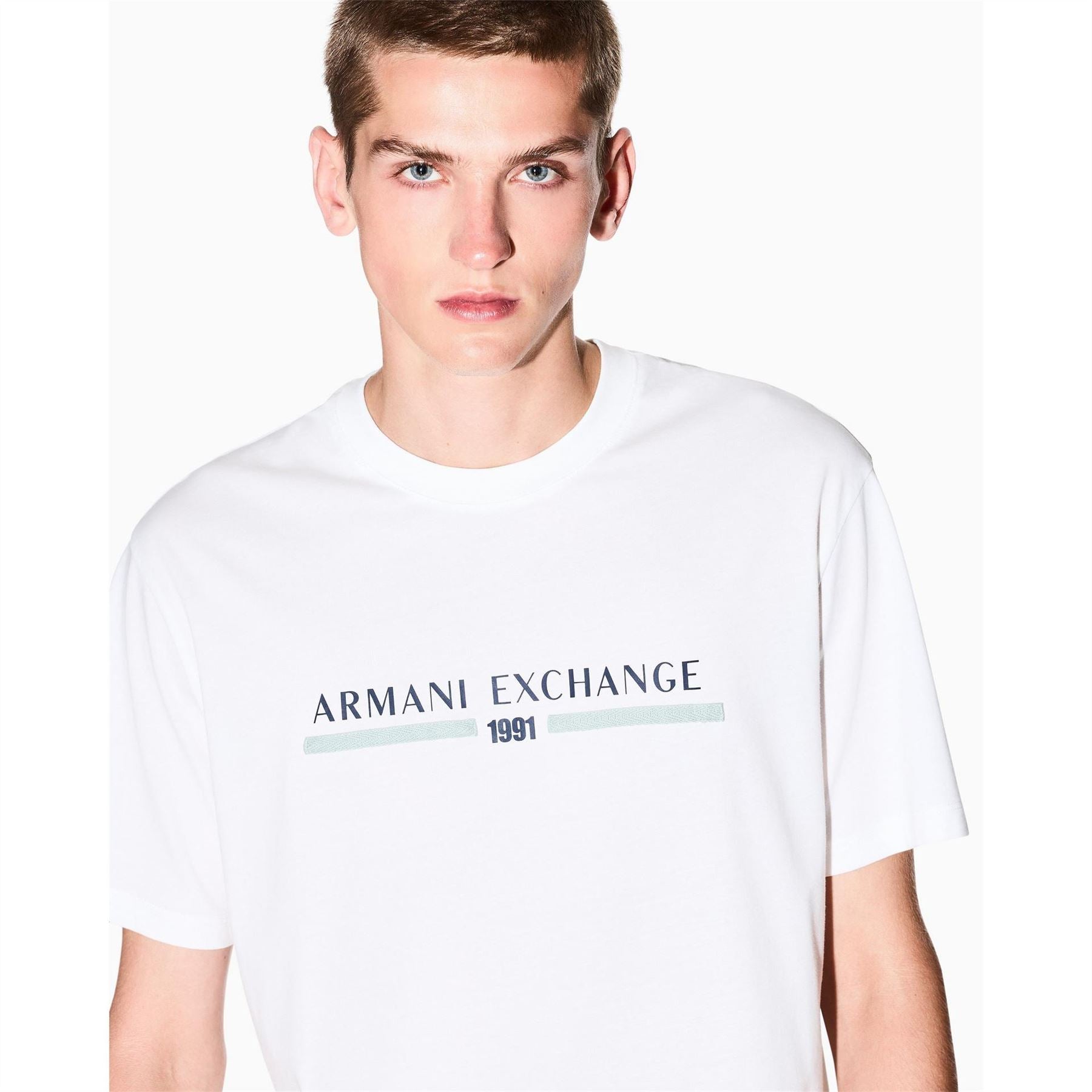 Armani Exchange Exchange Crew Neck Short Sleeve Jersey T-Shirt