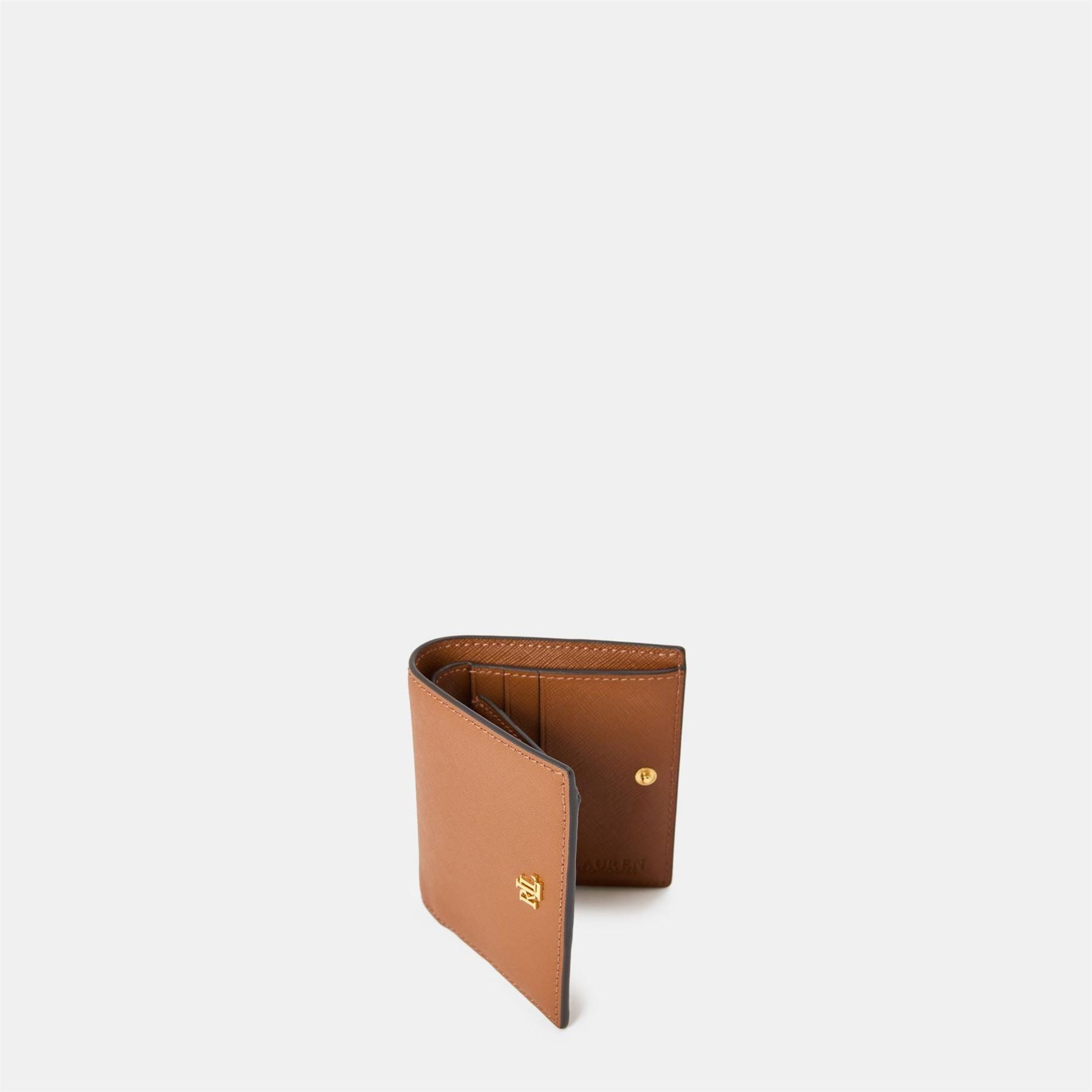 Lauren by Ralph Lauren Real Leather Compact Trifold Wallet