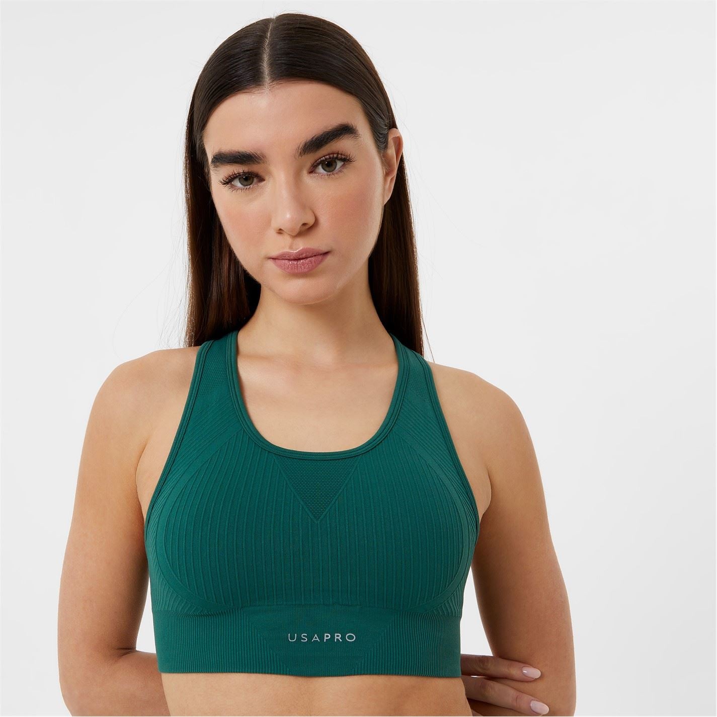 USA Pro Core Seamless Crop Sports Bra