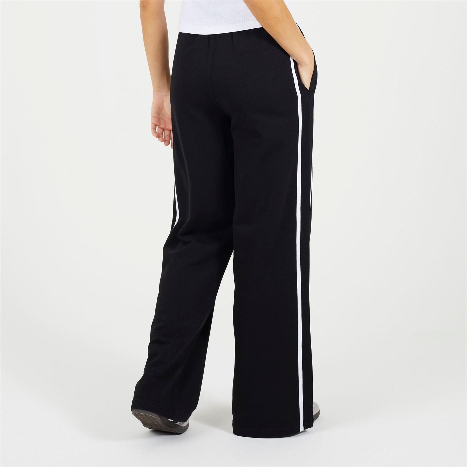 Brave Soul Womens Wide Leg Jogger With Side Stripe Detail