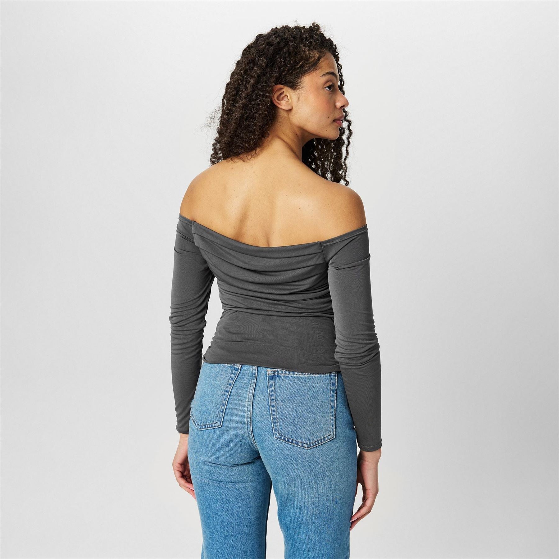 Jack Wills Ruched Long Sleeve T-Shirt