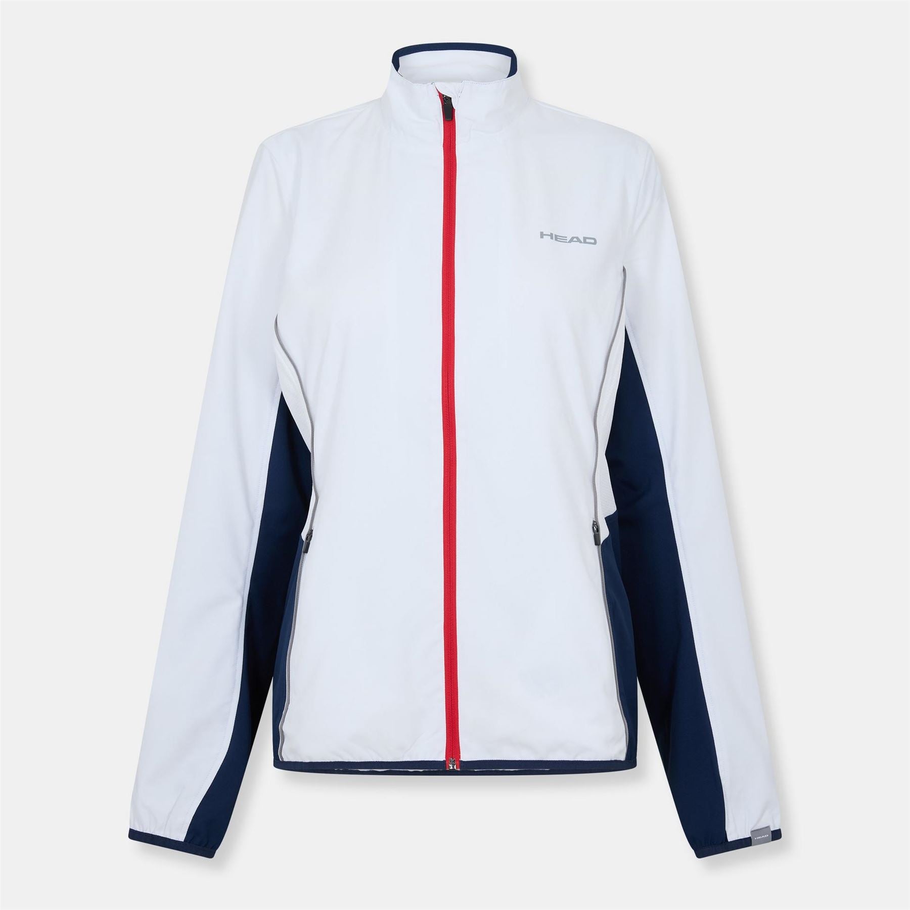 HEAD Club Solid Patterned Full Zipper Track Jacket with Logo