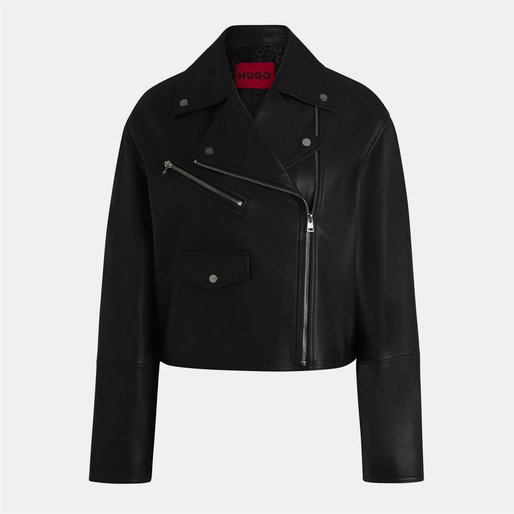 Hugo Laridas Zipped Pocket Moto Jacket