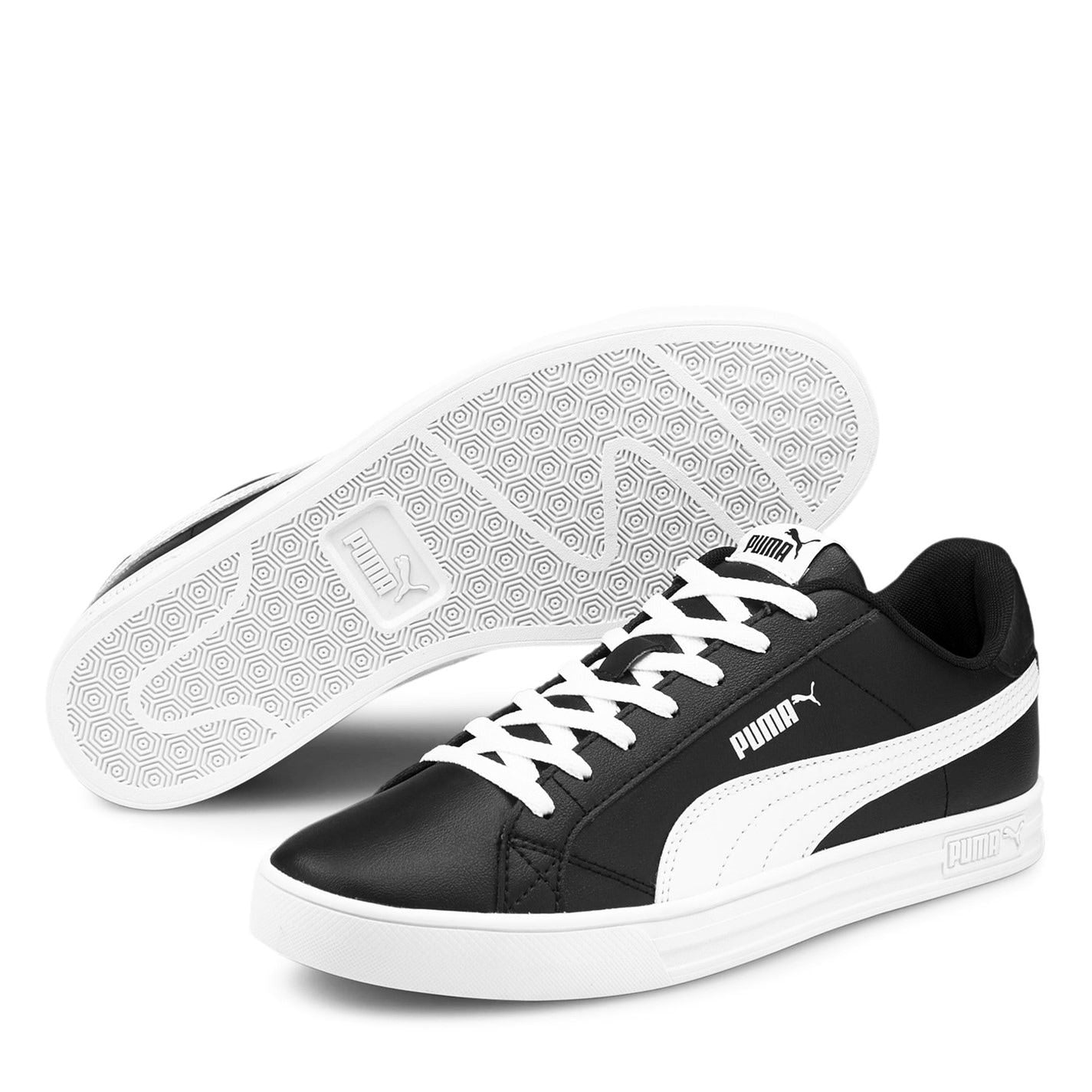 Puma Mens Smash Vulcan 3 Low Trainers