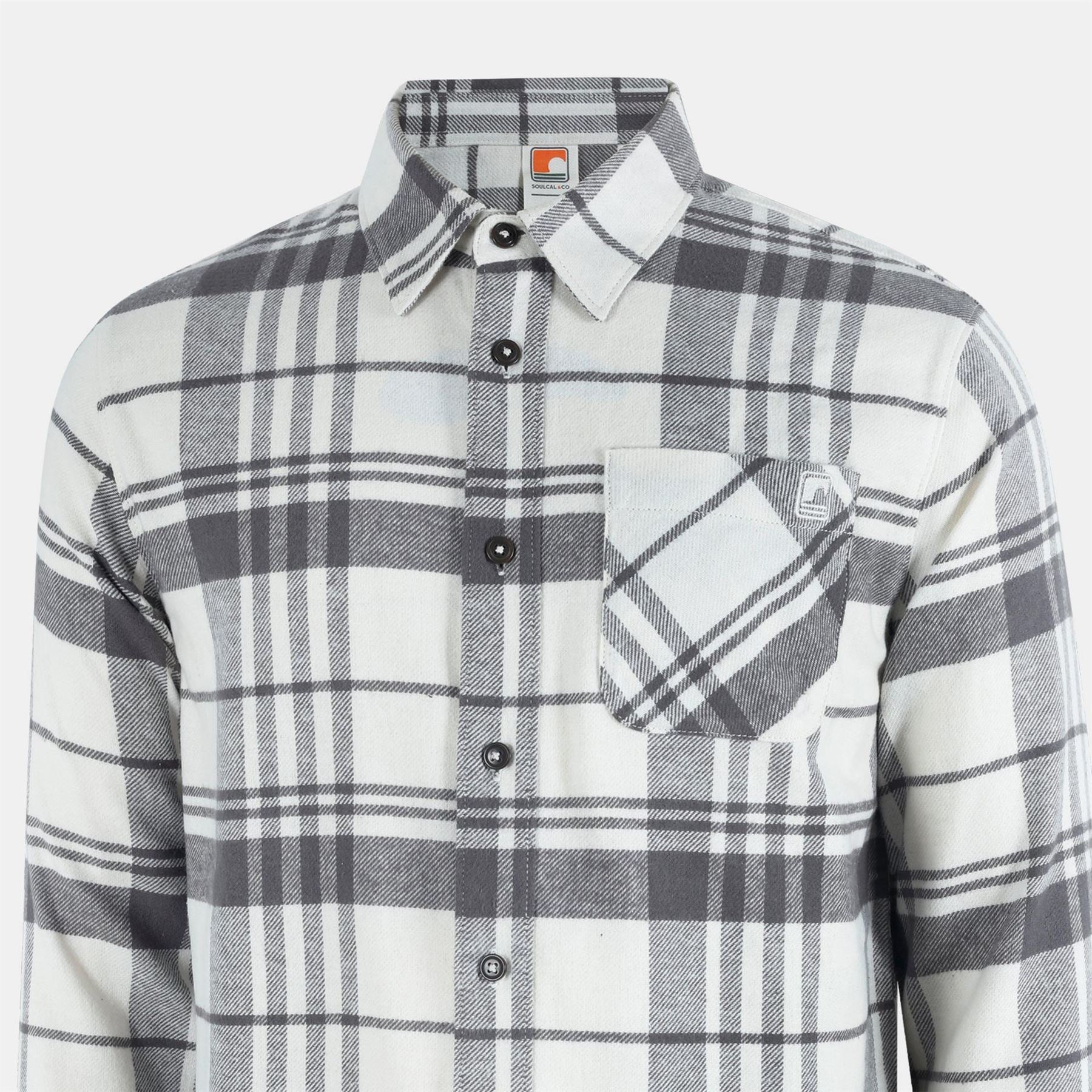 SoulCal Soul Check Long Sleeve Patterned Shirt