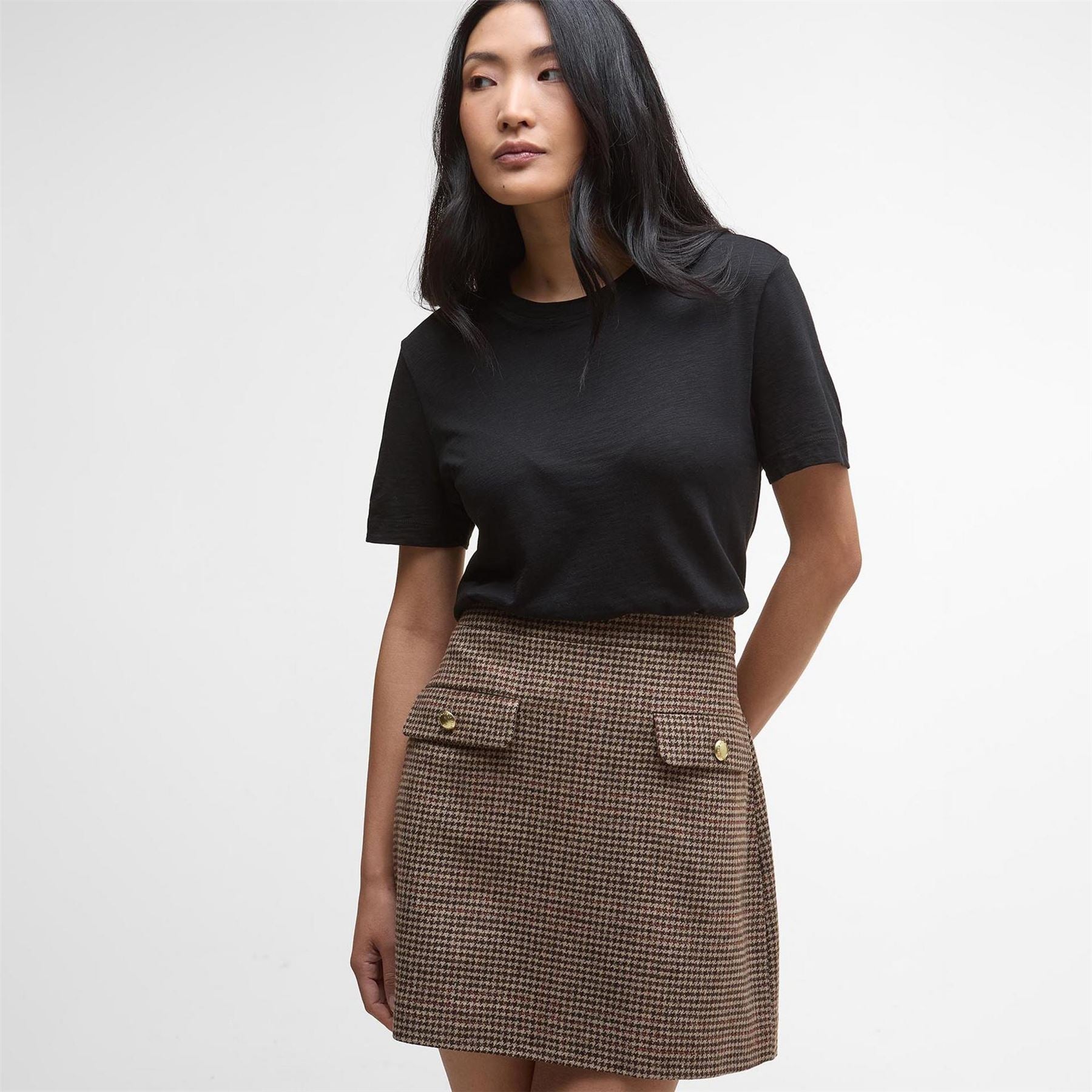 Barbour Mini Wool Skirt