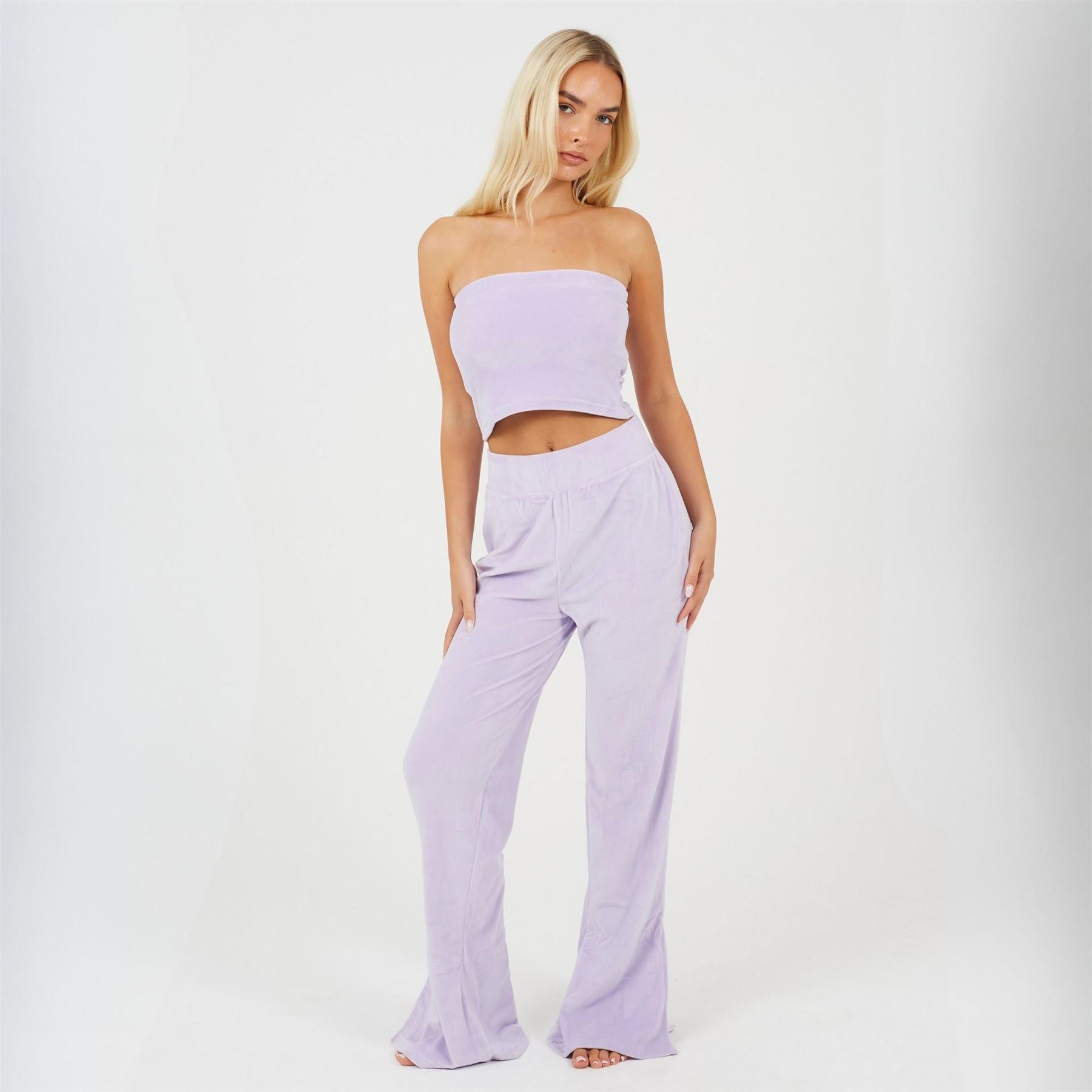 Brave Soul Solid Patterned Sleeveless Lounge Set