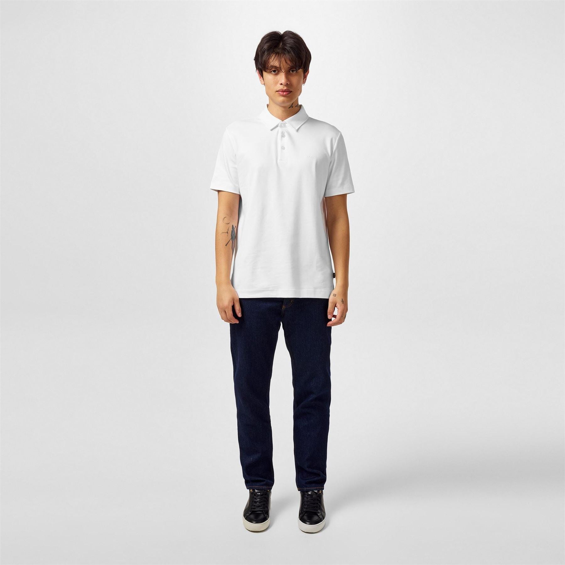 Boss BOSS BLACK Short Sleeve Polo Shirt with Logo Detail   Slim Fit