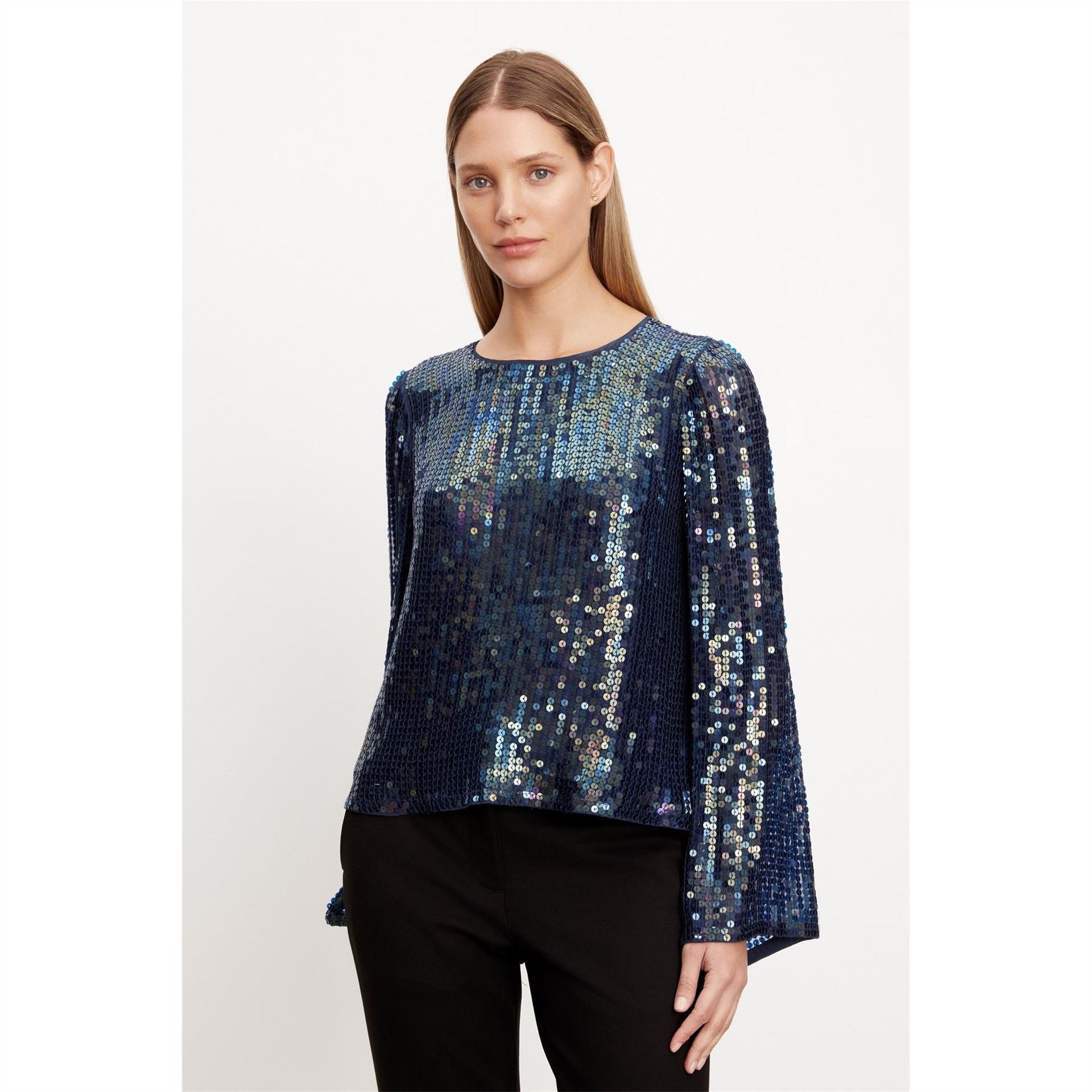 Velvet by Graham and Spencer Regular Fit Bell Sleeve Blouse