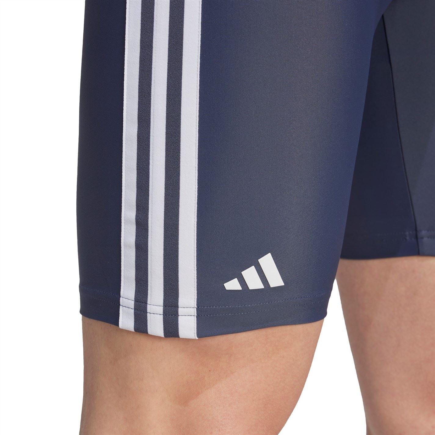 adidas Mens Primeblue 3 Stripes Swim Jammer