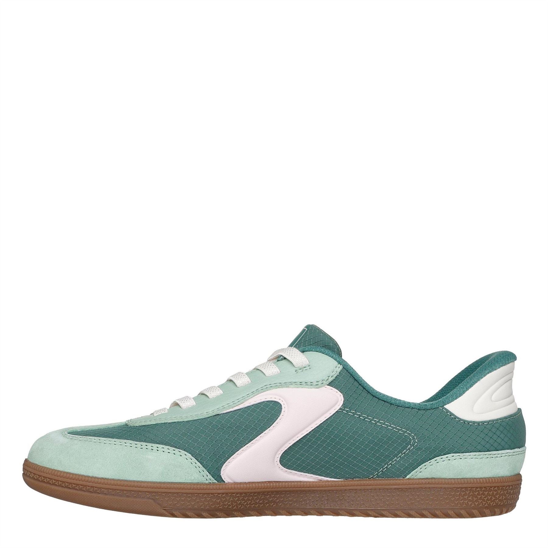 Skechers  And  Suede Overlay Bungee Low Top Trainers Womens