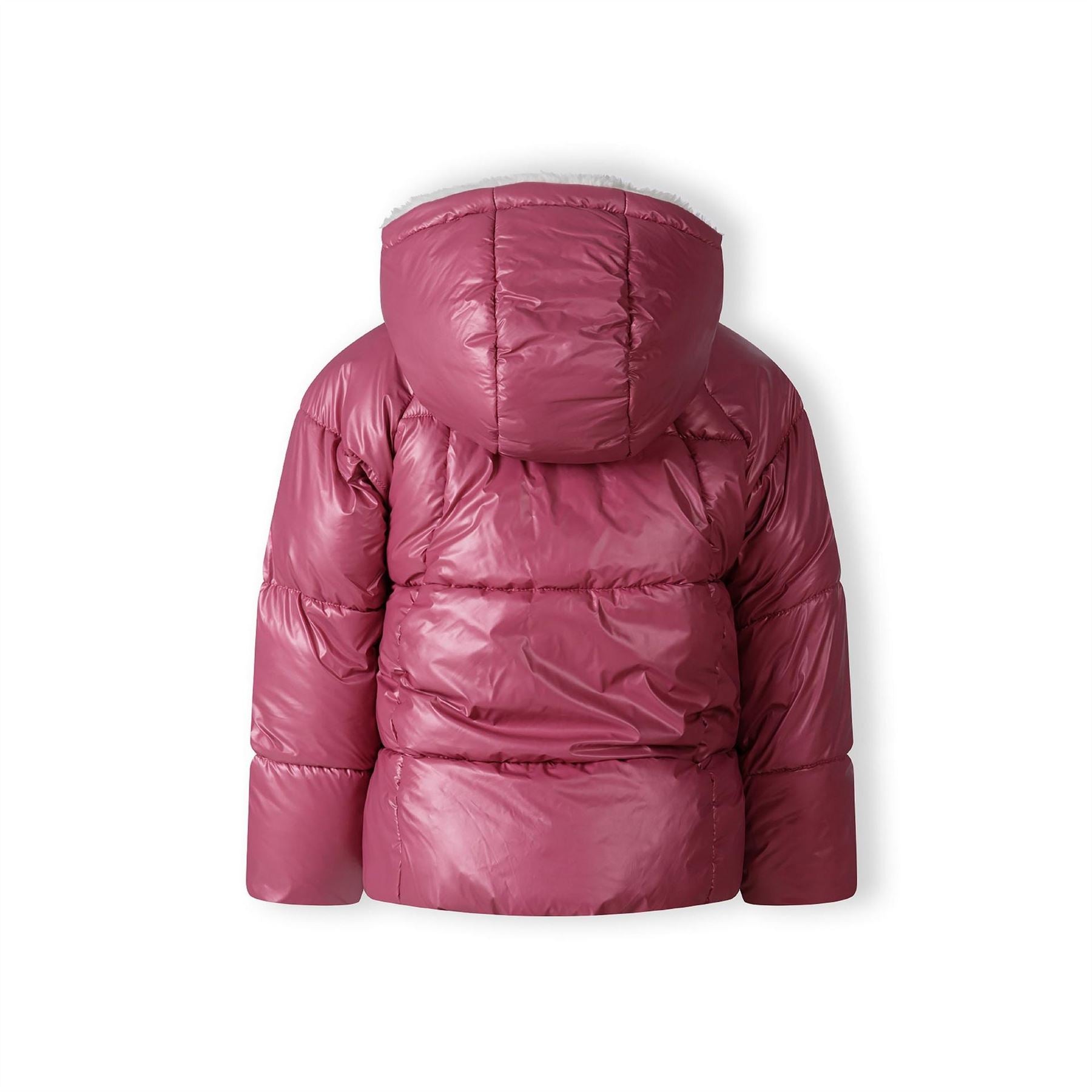 Minoti Girls Padded Reversible Jacket Metallic Purple