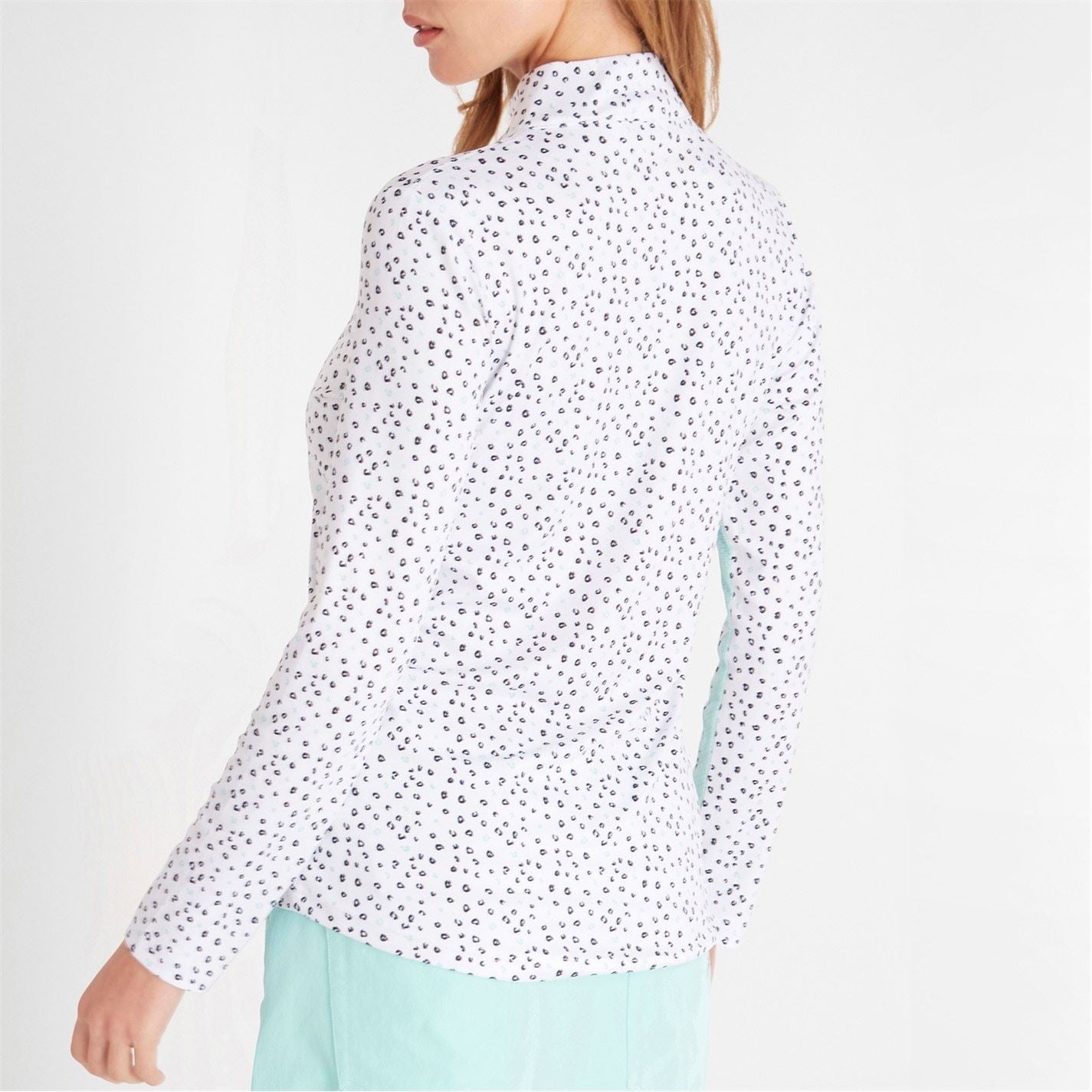 Calvin Klein Golf Regular Fit Mock Neck Long Sleeve Sweater