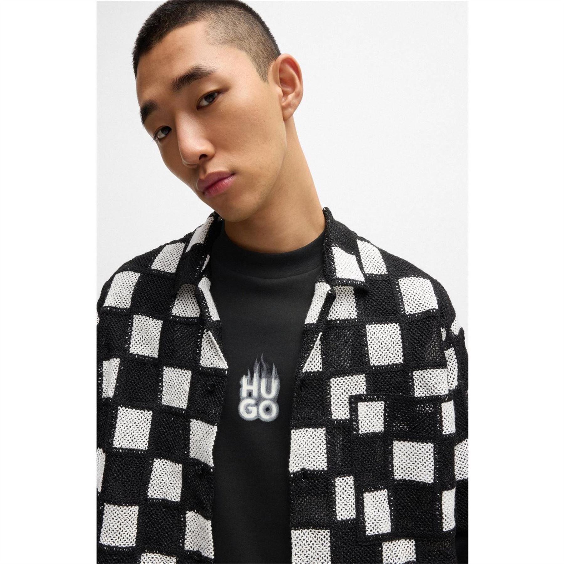 Hugo Flame Lettering Relaxed Fit Sweatshirt