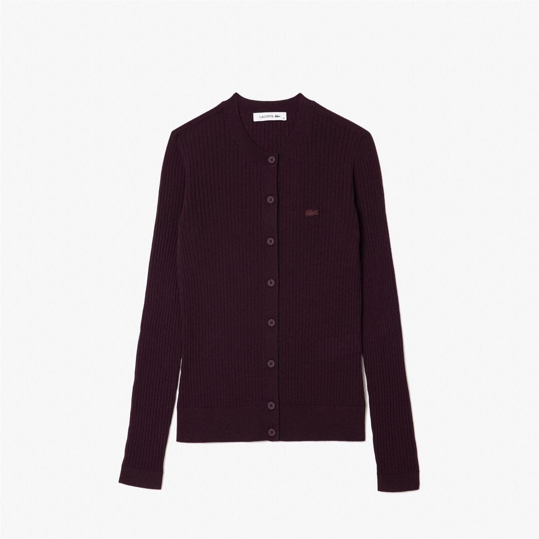 Lacoste Wool 3d Knit Cardigan