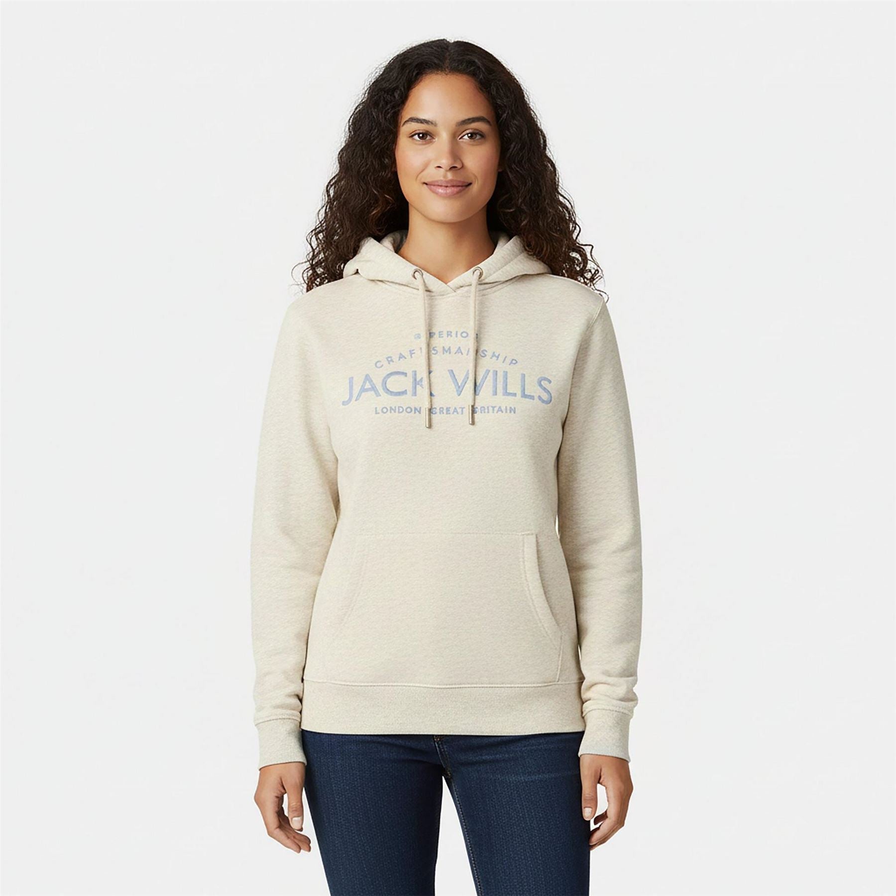 Jack Wills Hunston Graphic Logo Hoodie