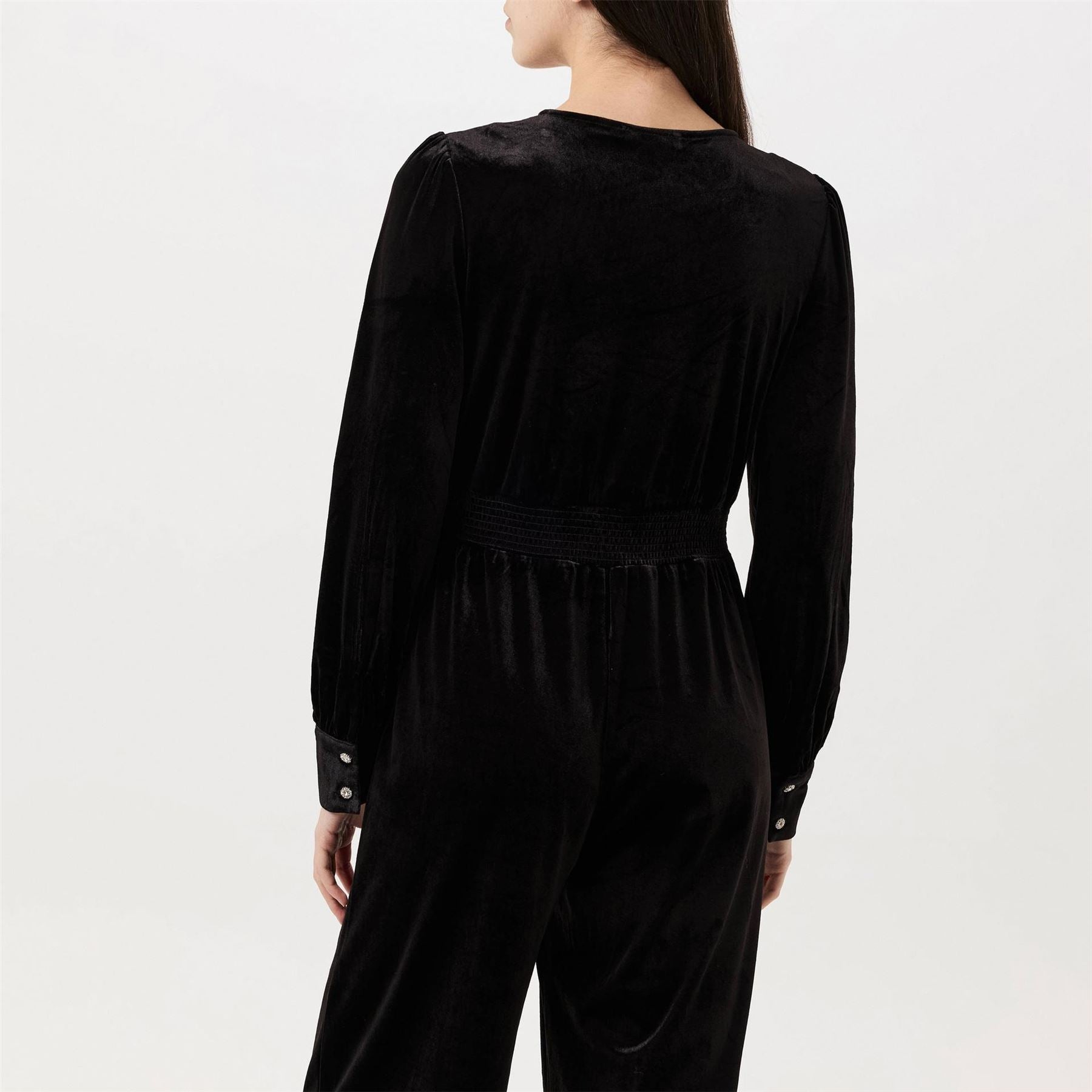 Finery Posie V-Neck Long Sleeve Jumpsuit