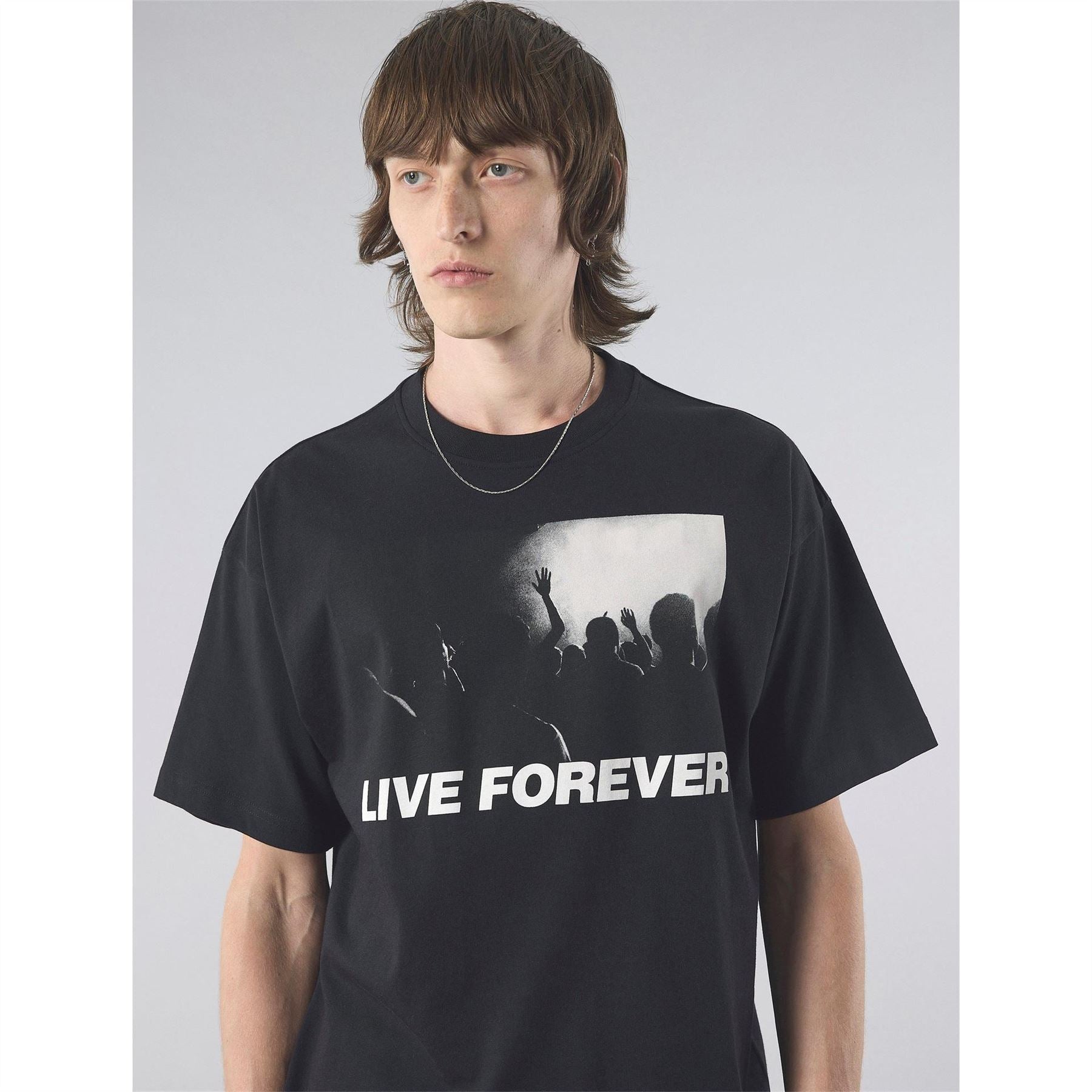 Pretty Green Porsche Live Forever Lettering Graphic T-Shirt