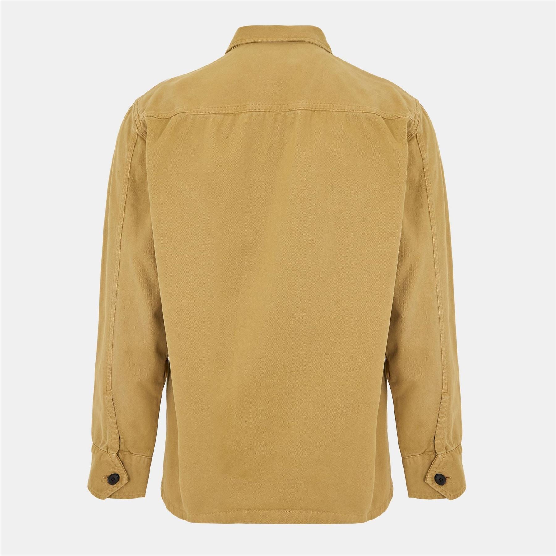 Boss Solid Patterned Snap Button Overshirt