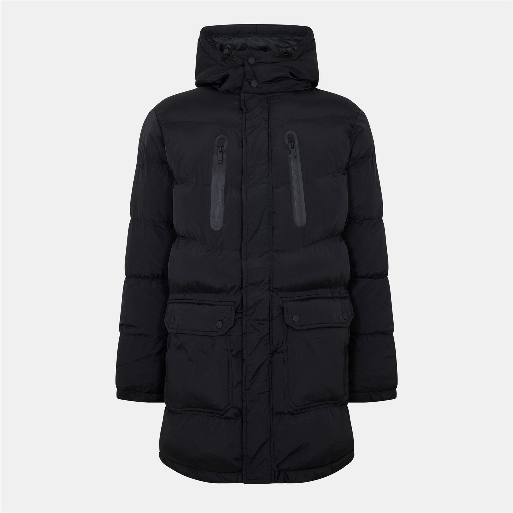 Brave Soul Long Sleeve Short Puffer Jacket
