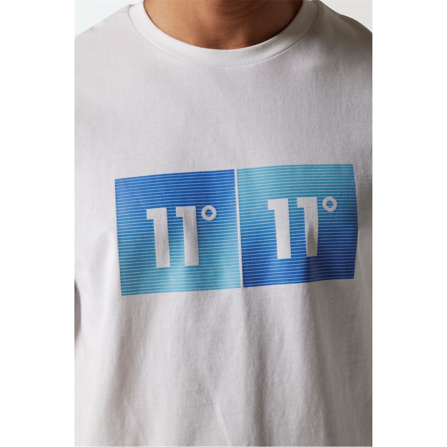 11 Degrees Gradient Graphic T-Shirt   White
