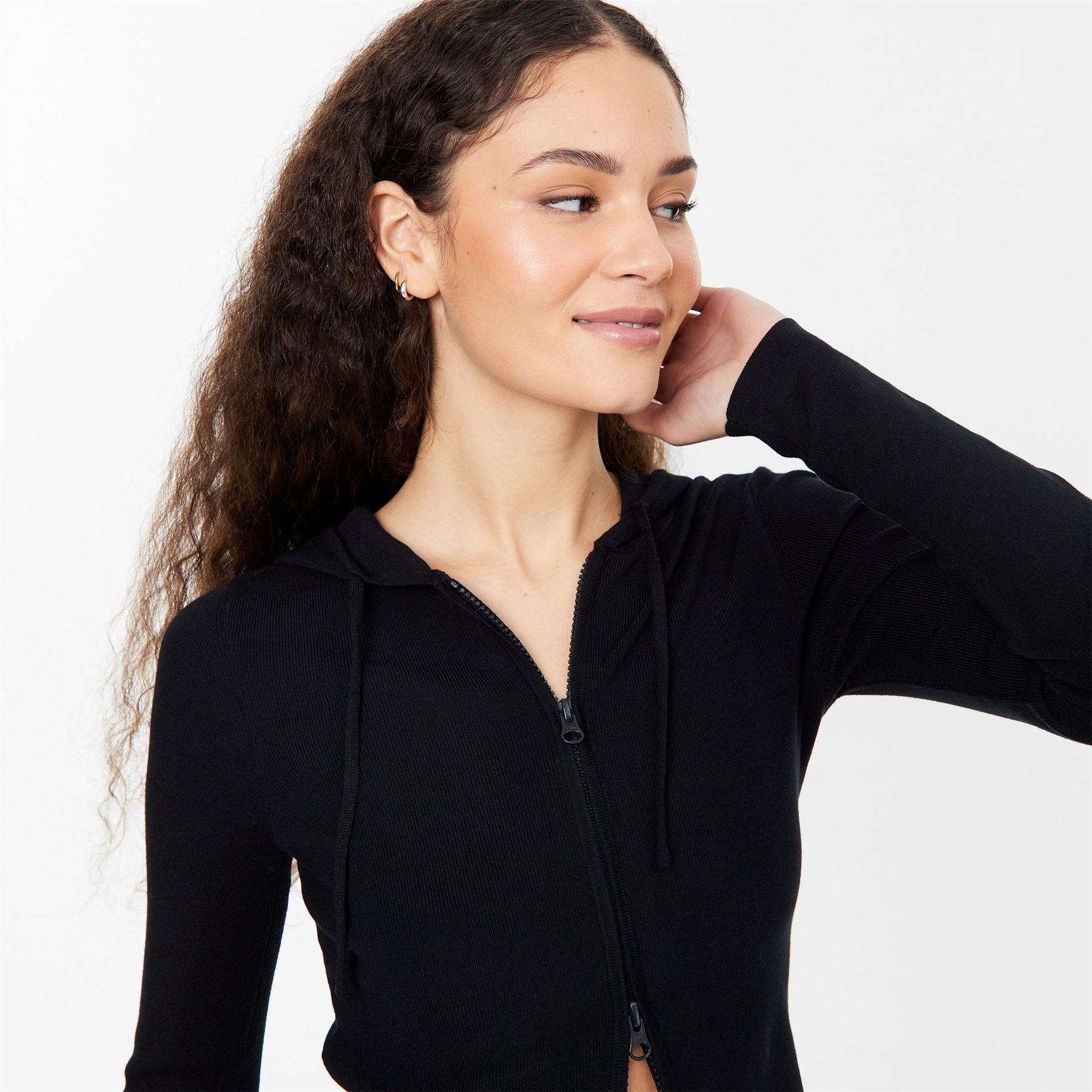 Jack Wills Womens Knitted Zip Hoodie