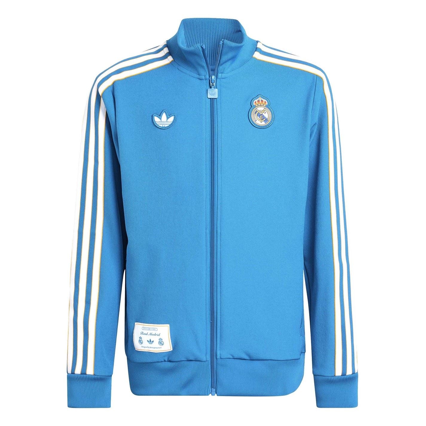 adidas Real Madrid Tracksuit Top Juniors