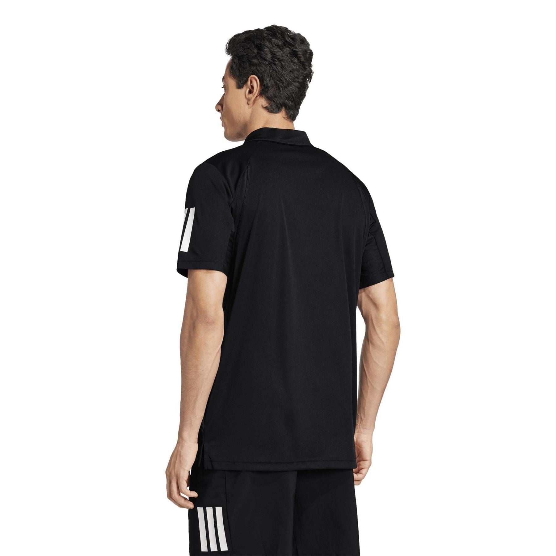 adidas Mens Club 3 Stripe Polo Shirt
