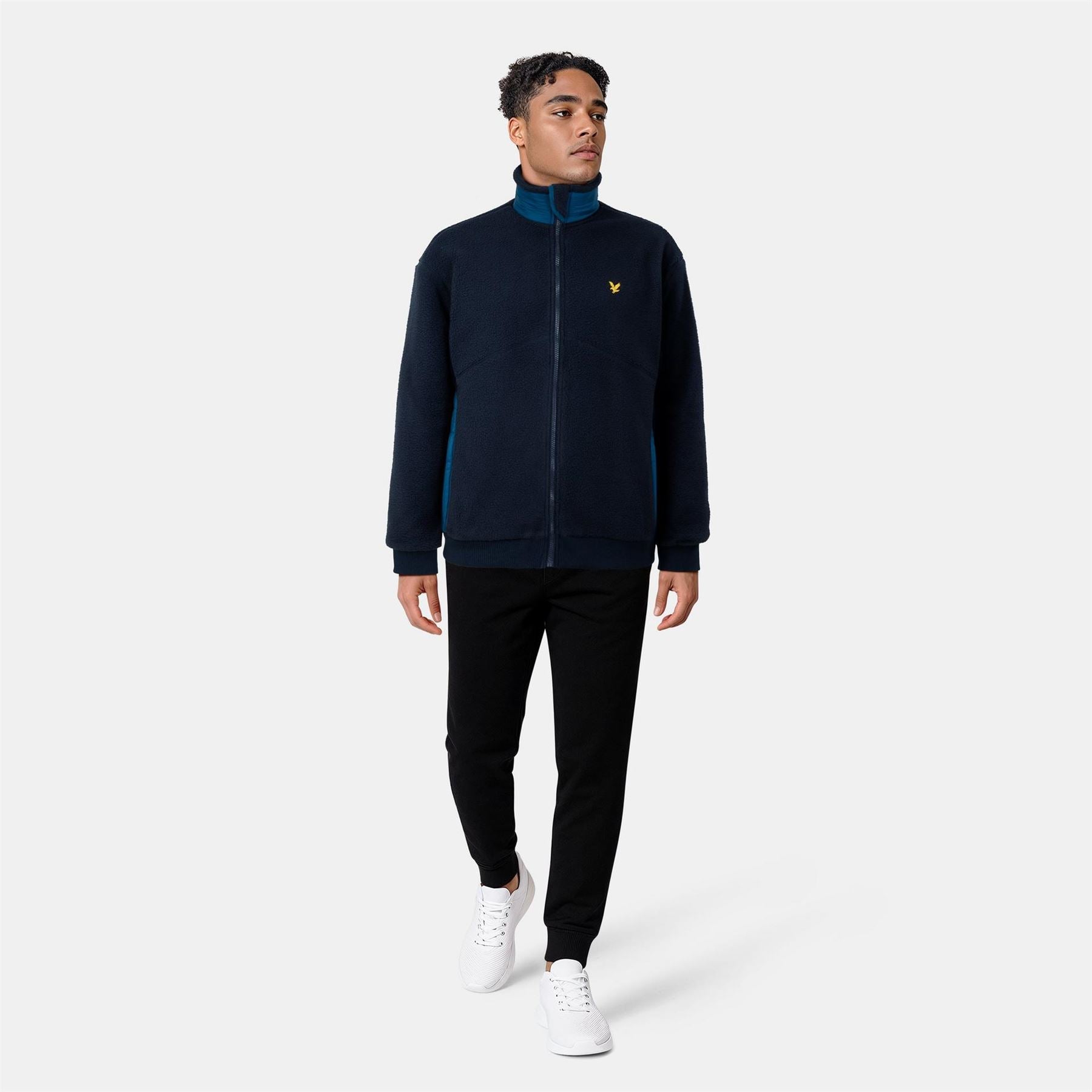 Lyle and Scott Zip Neck Relaxed Fit Sweatshirt
