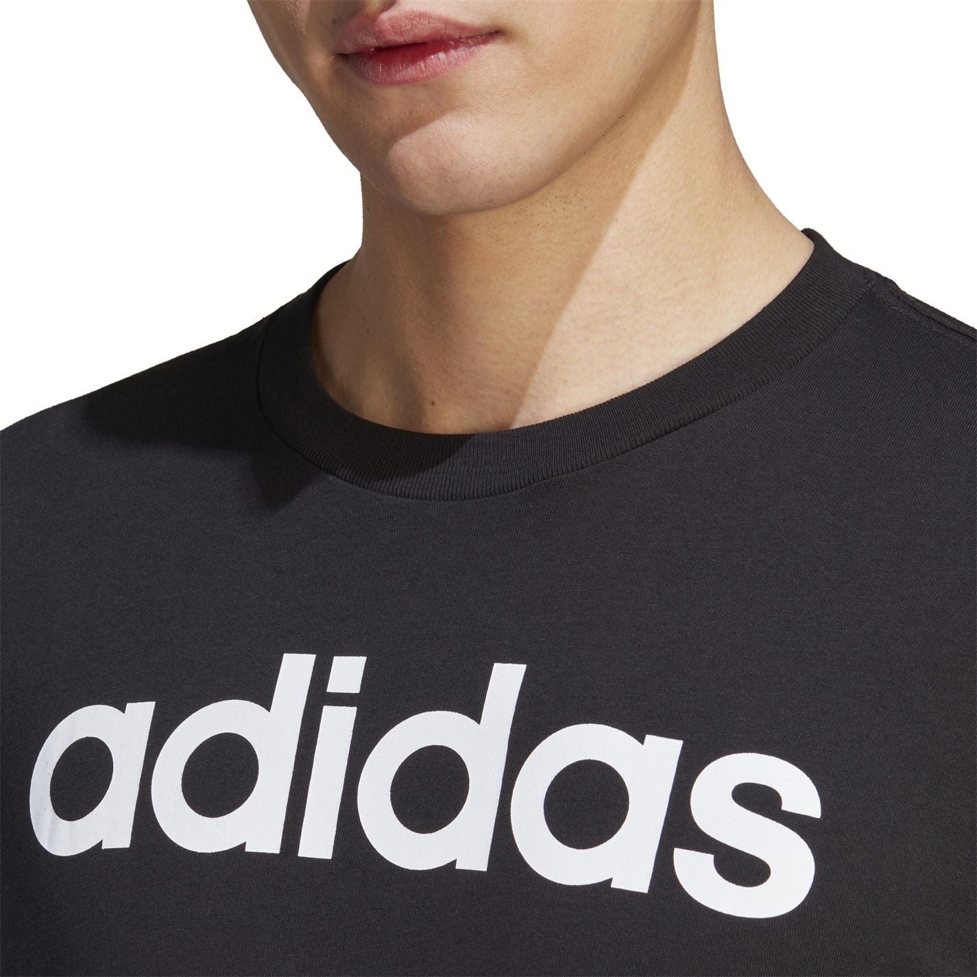 adidas Mens Essentials Single Jersey Logo T-Shirt