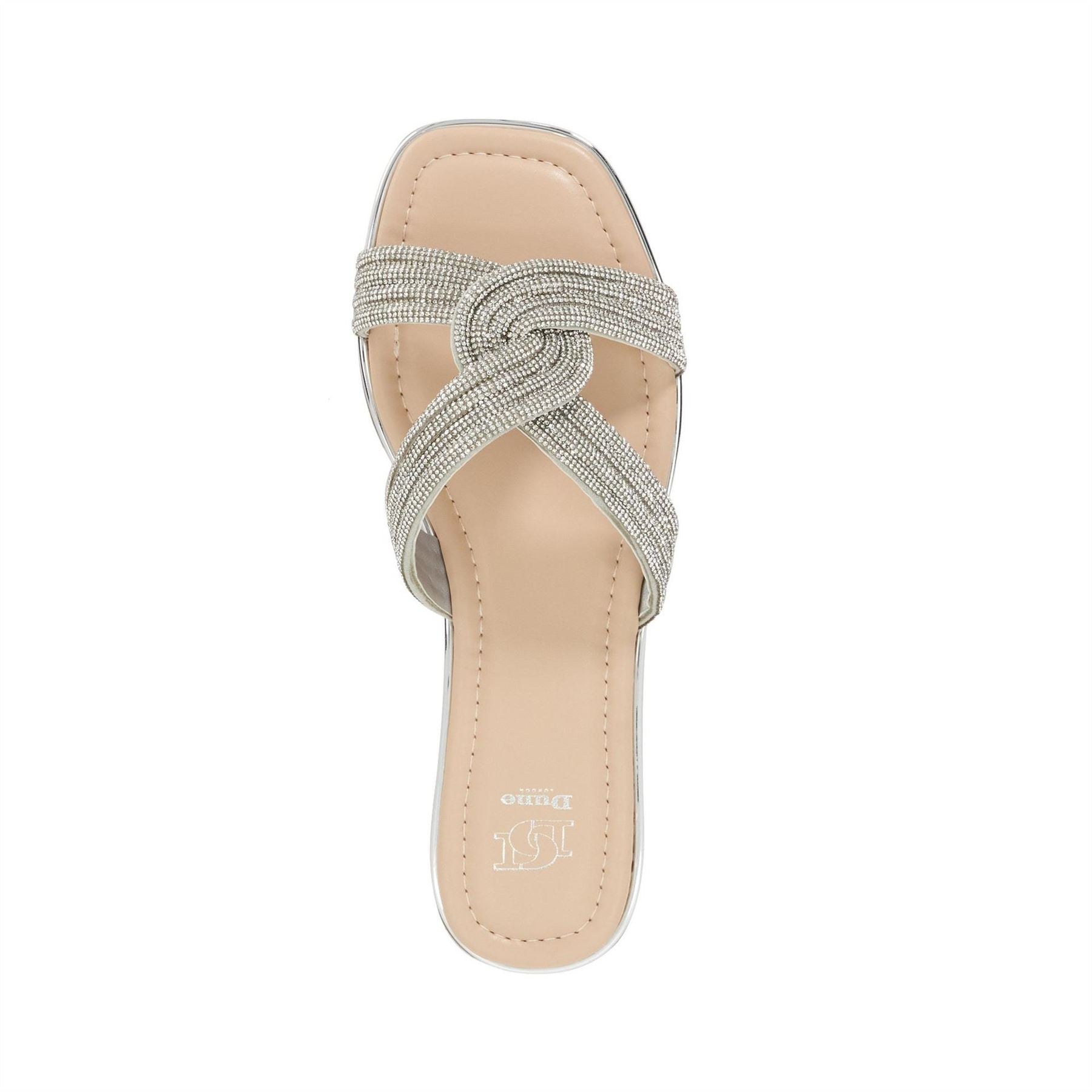 Dune London Lavenham Textured Flat Slide Sandals