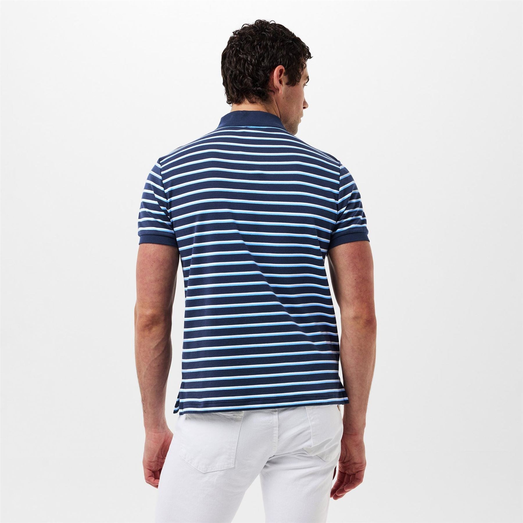 Polo Ralph Lauren Pima Cotton Stripe Tailored Fit Short Sleeve Shirt