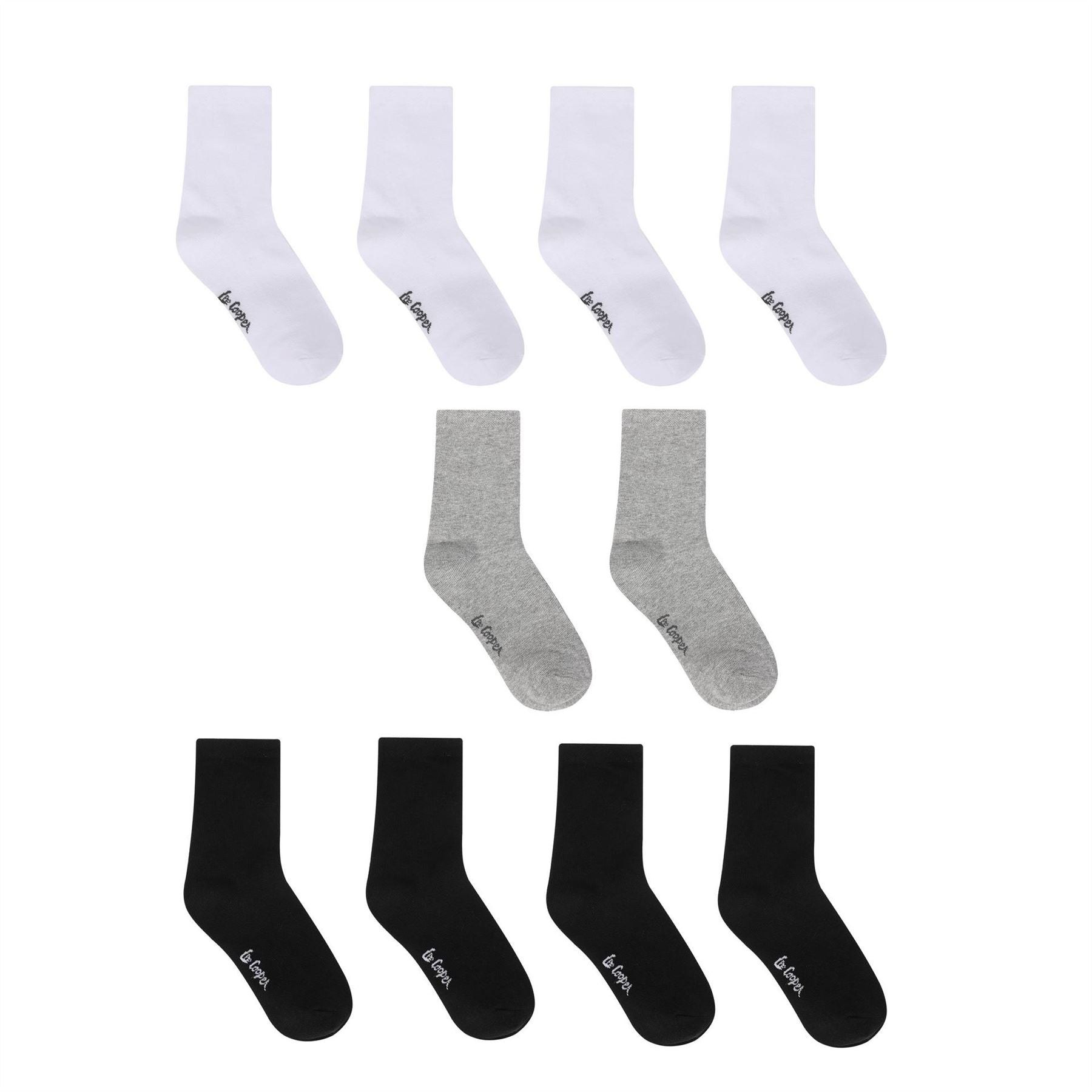 Lee Cooper Back To School Quarter Socks 10pk Infant