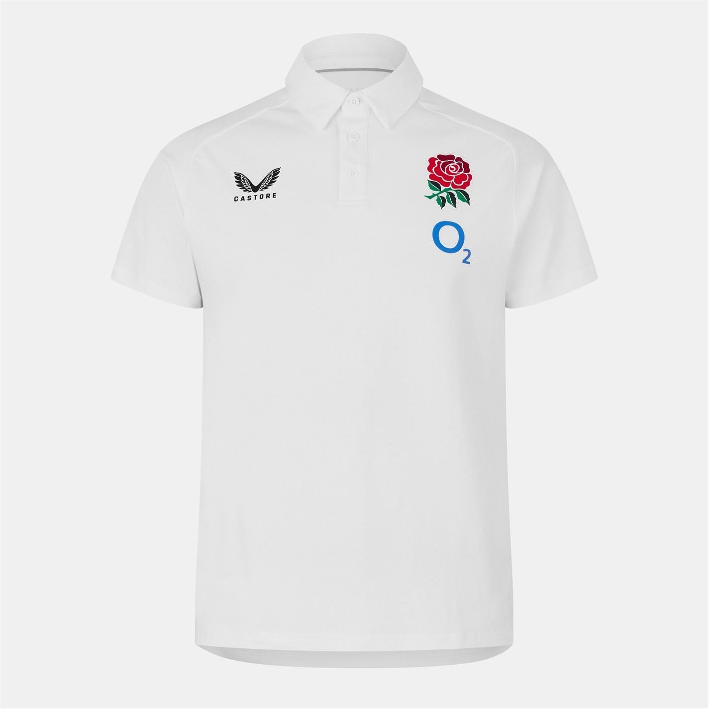 Castore Mens England Rugby Polo Shirt 2025