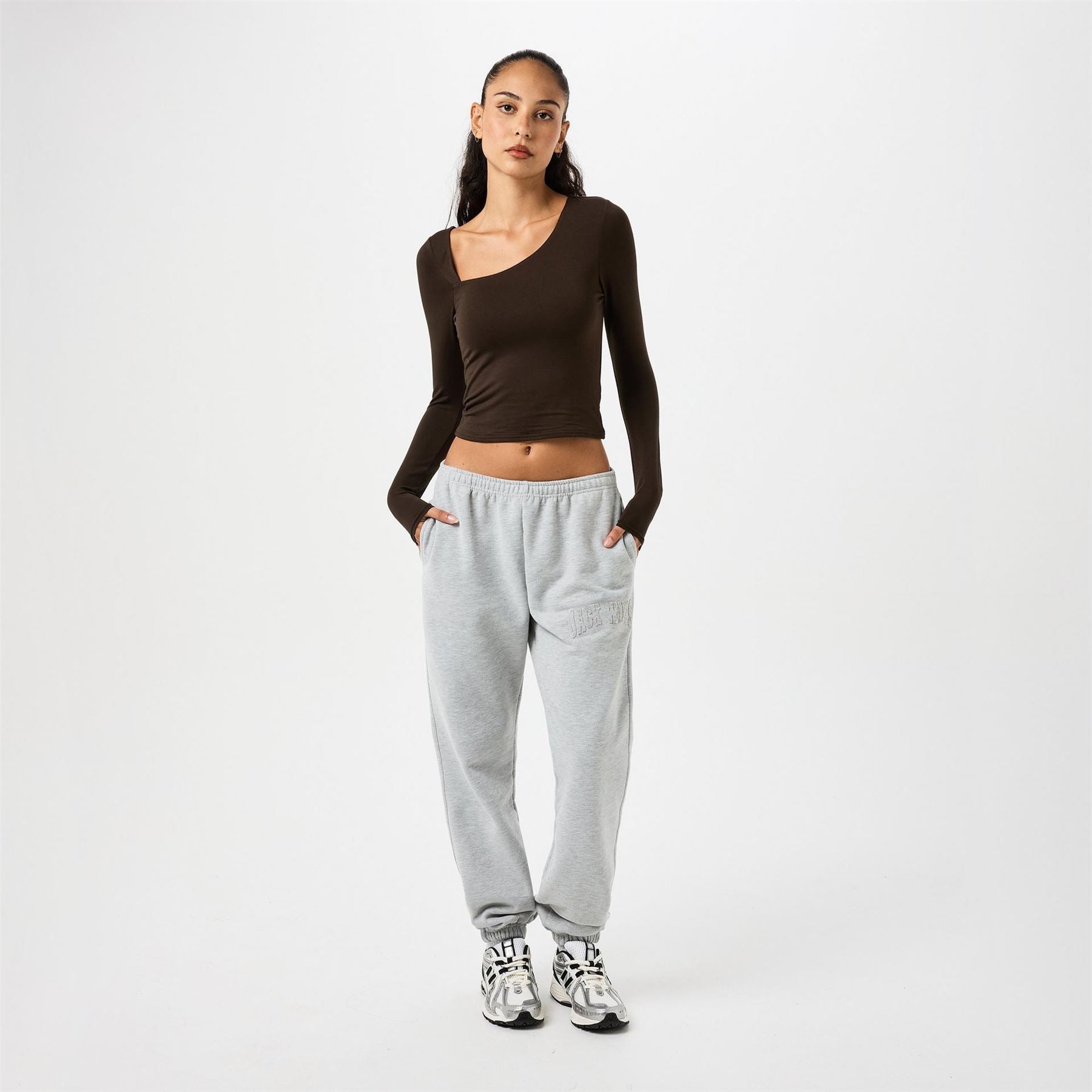 Jack Wills Asymmetric Long Sleeve Regular Fit T-Shirt