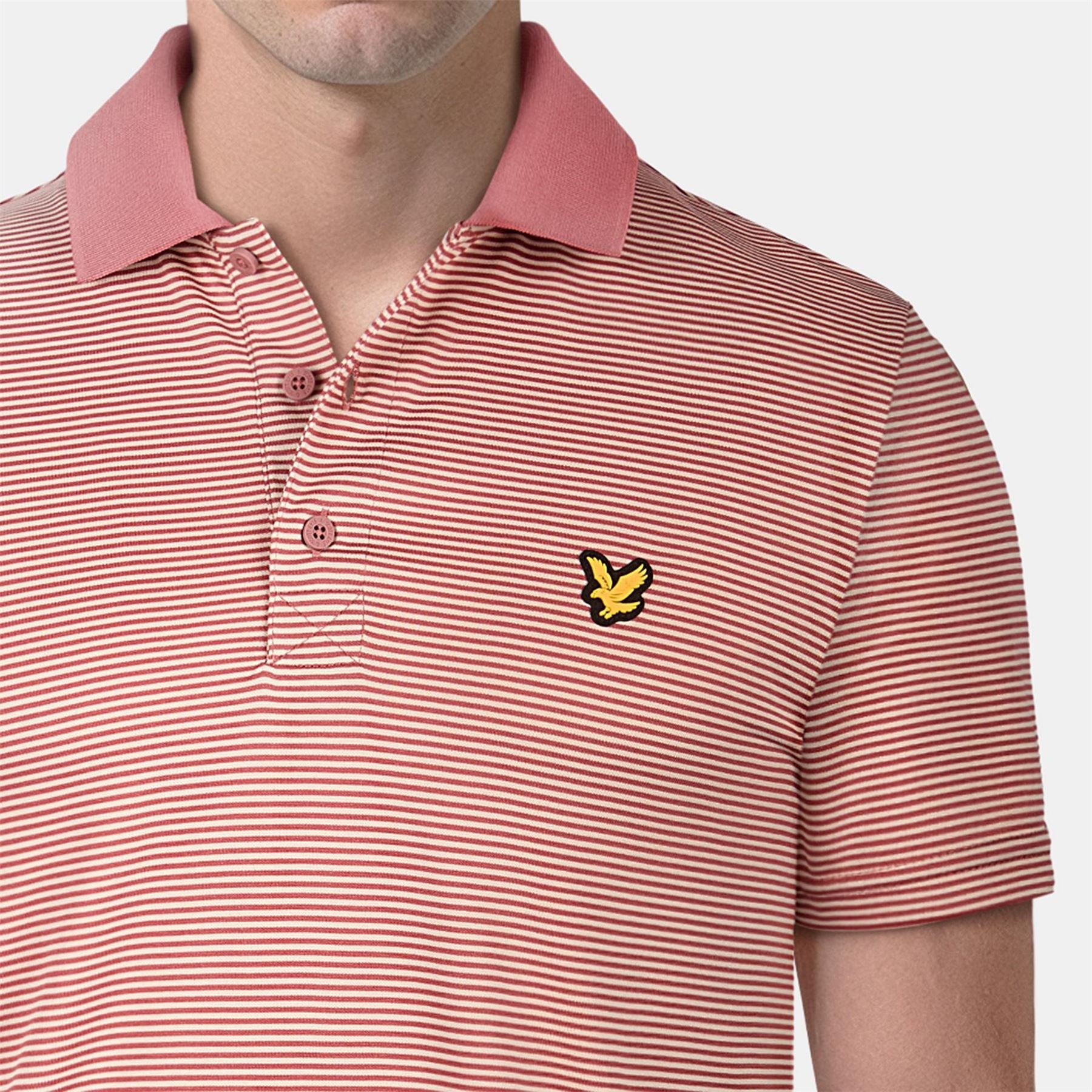 Lyle and Scott Microstripe Polo Shirt